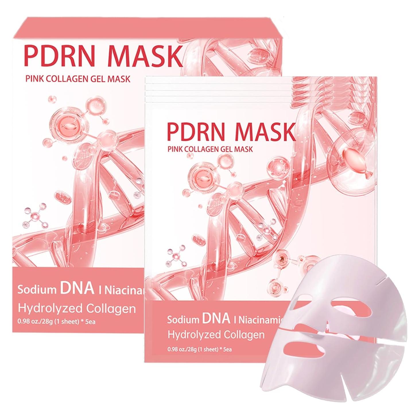 Paquete de 5 Máscaras Faciales de Gel ONMYLOVIN Rosa 258g