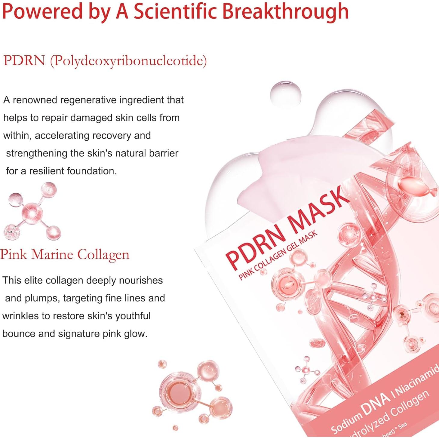 Paquete de 5 Máscaras Faciales de Gel ONMYLOVIN Rosa 258g