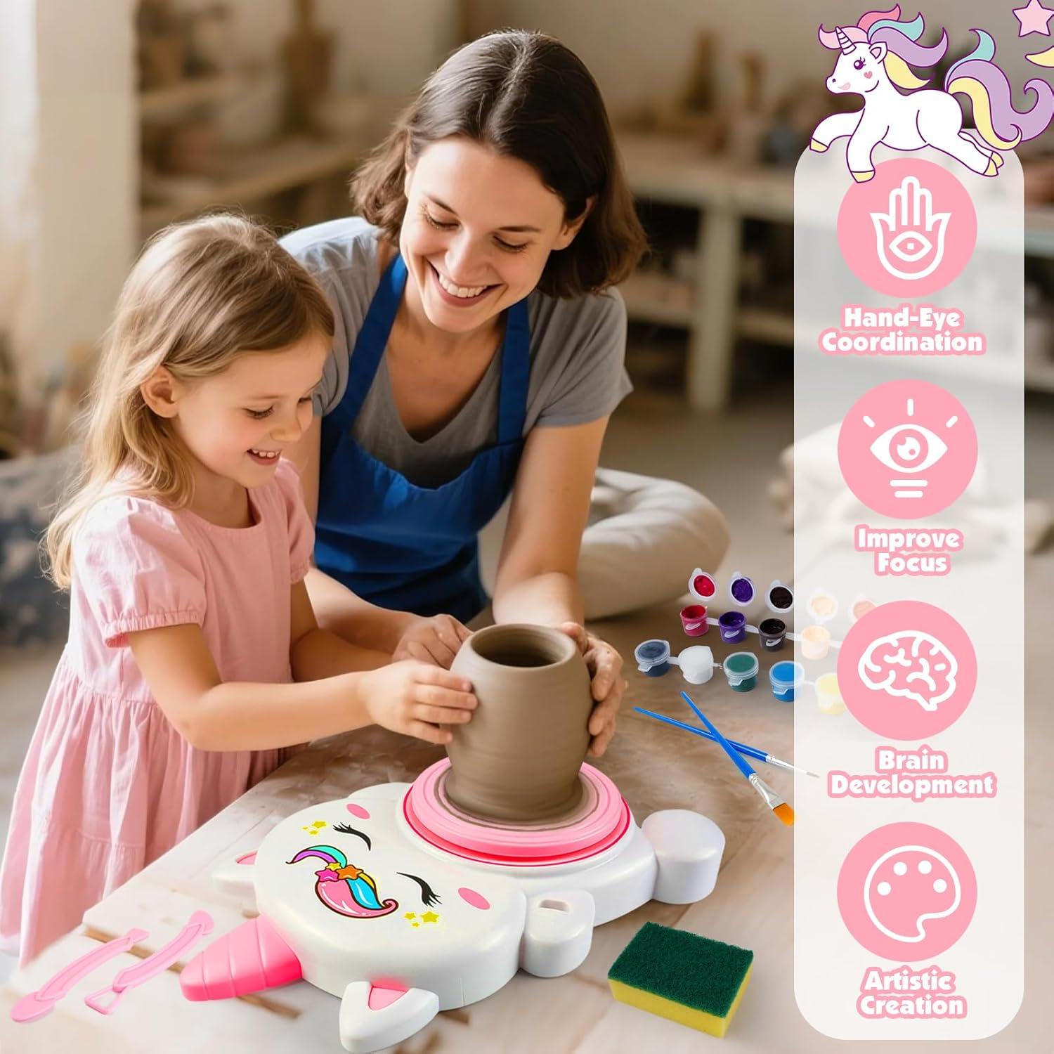 Kit de Rueda de Alfarería Rhybor Unicornio 30 Piezas