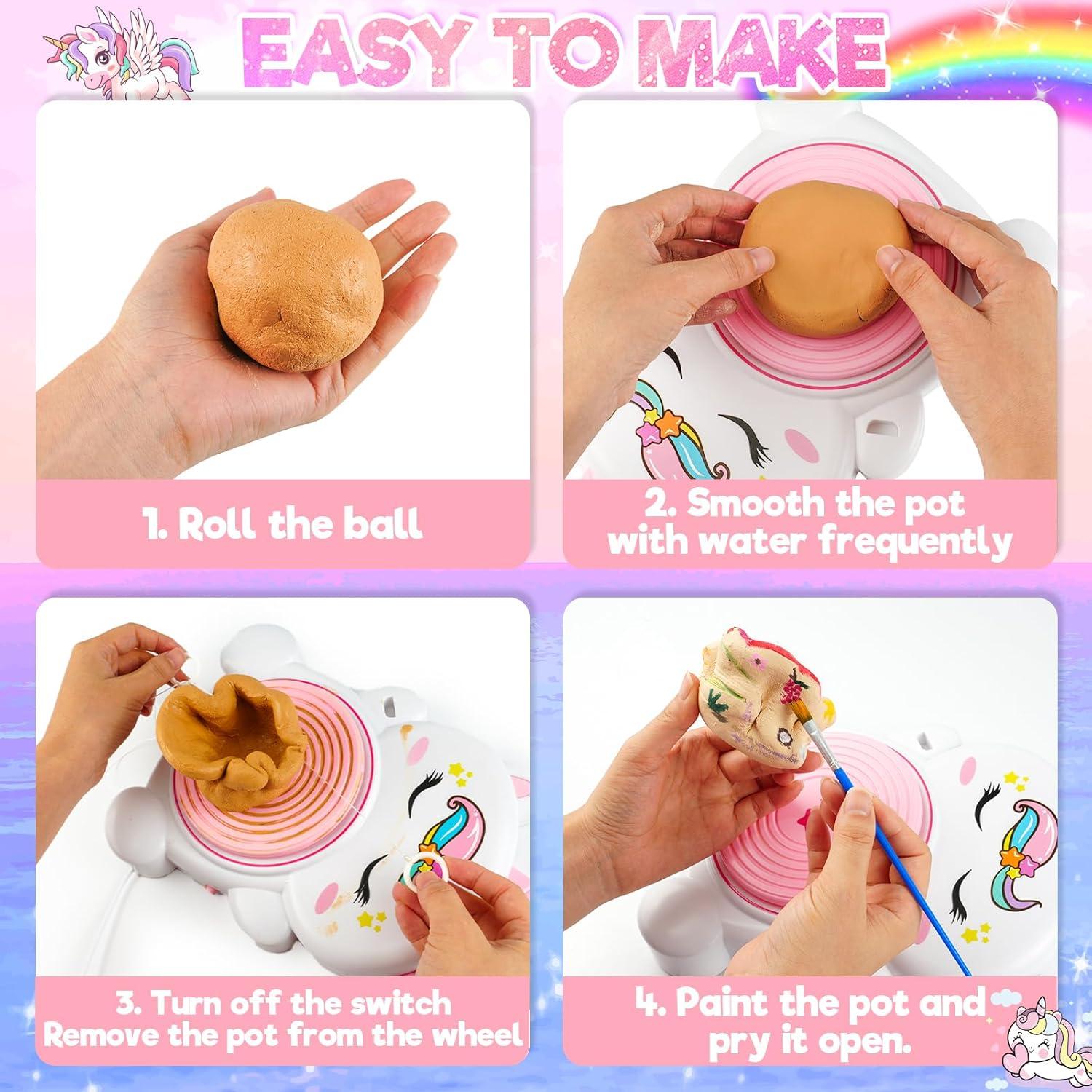 Kit de Rueda de Alfarería Rhybor Unicornio 30 Piezas