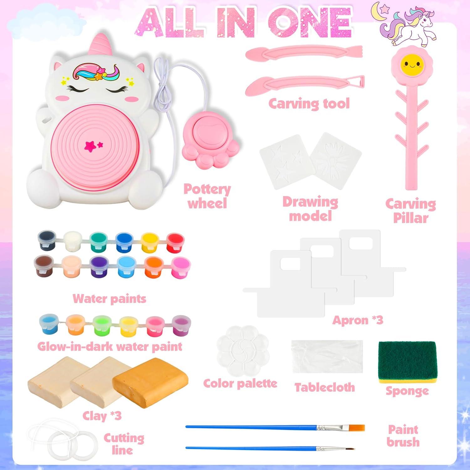 Kit de Rueda de Alfarería Rhybor Unicornio 30 Piezas