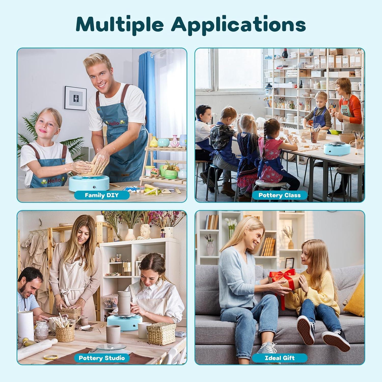 Mini Rueda de Cerámica Alldeer 15 cm 75W para Principiantes