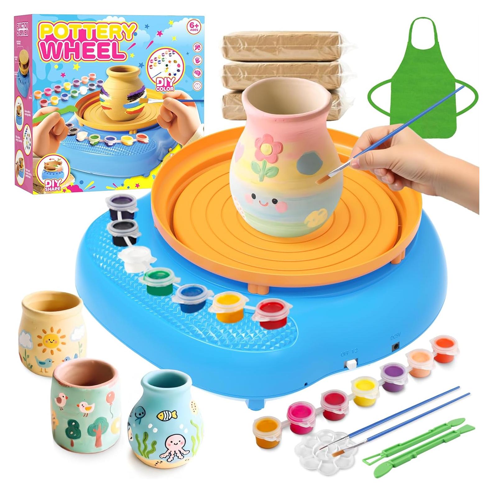 Torno de Alfarería Weilim PAMT712 - Kit Completo para Niños 6+