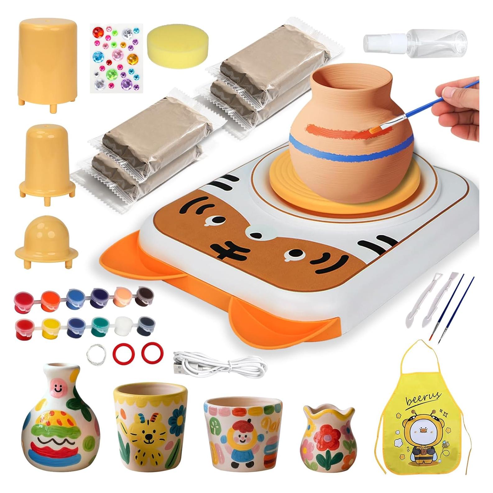 Torno de Alfarería Eléctrico YOOIU PW-001T para Niños 6+