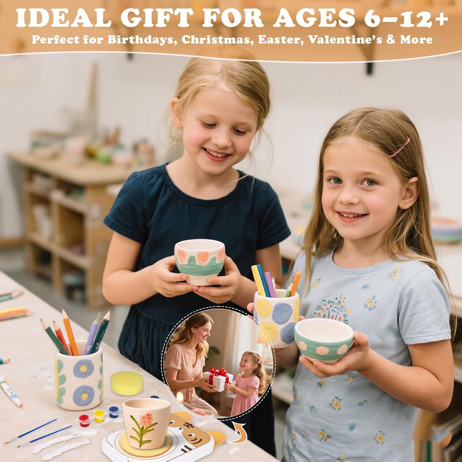 Torno de Alfarería Eléctrico YOOIU PW-001T para Niños 6+