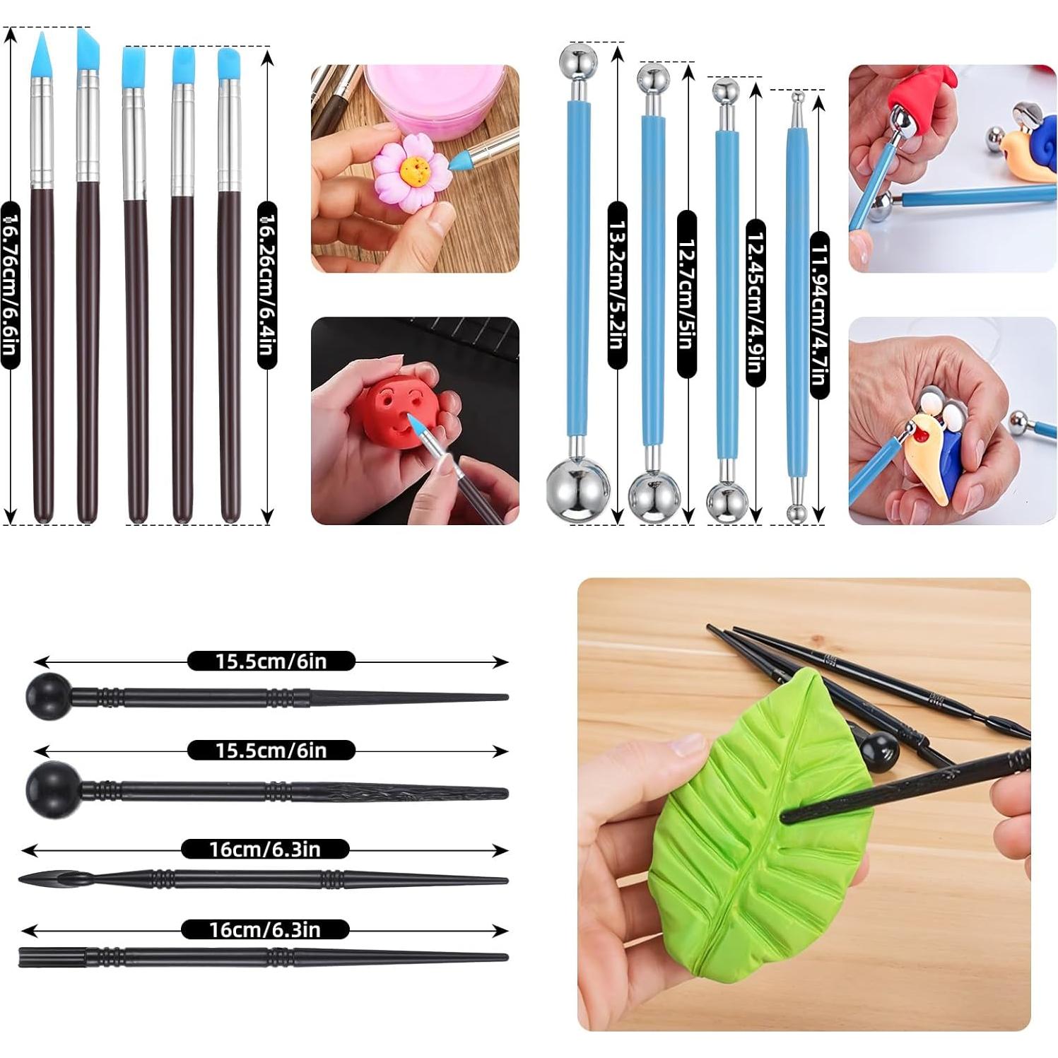 Kit de Herramientas de Arcilla 43PCS JOUTYFOR para Escultura