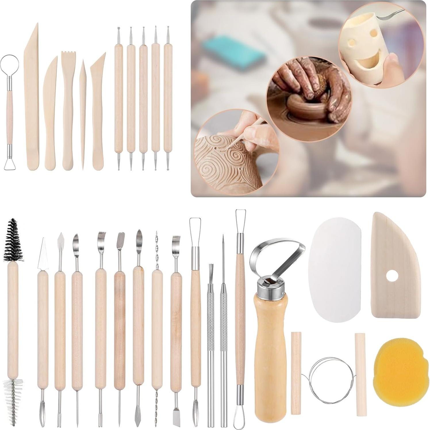 Kit de Herramientas de Arcilla 43PCS JOUTYFOR para Escultura