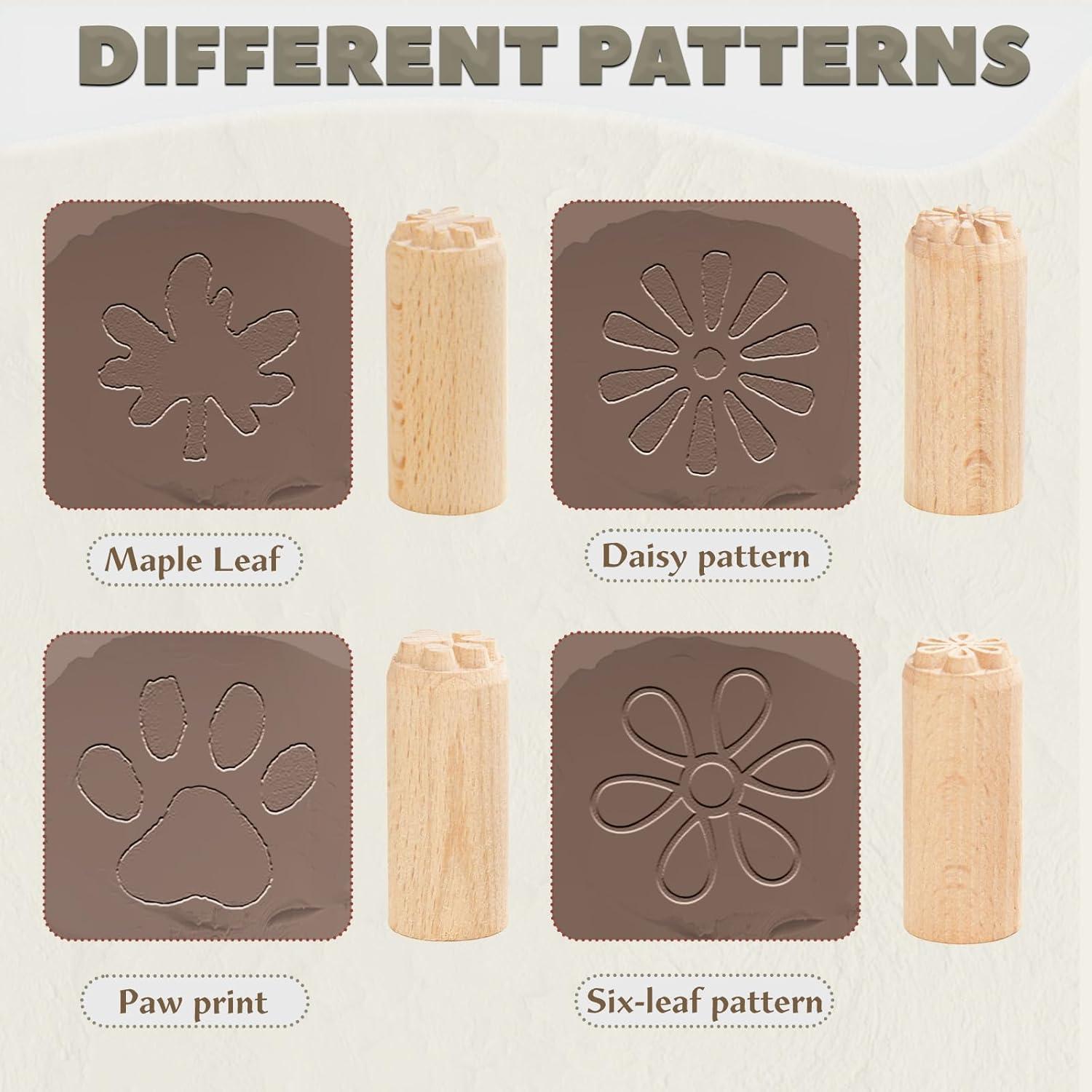 Kit de herramientas de cerámica 11 piezas Krbnk - Rodillos, sellos y formadores