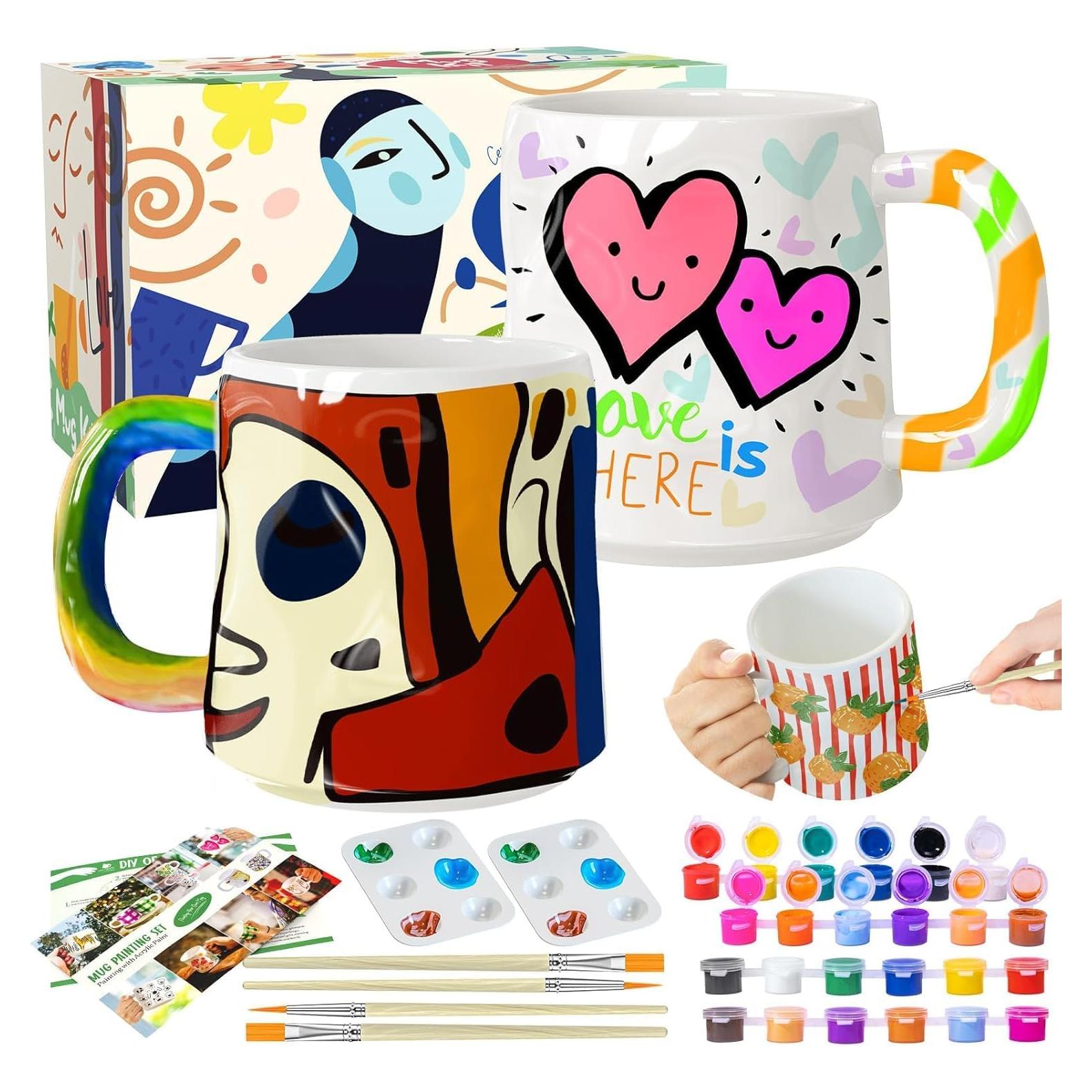 Kit de Pintura de Tazas Roaxkois - Cerámica, 0.91 kg