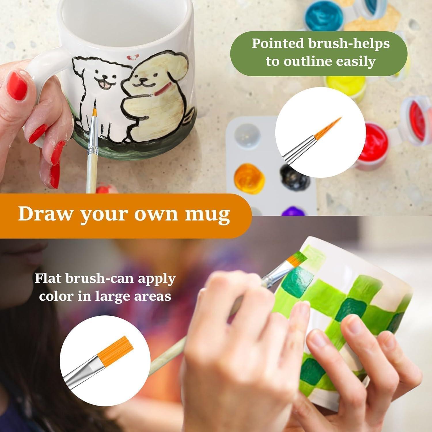 Kit de Pintura de Tazas Roaxkois - Cerámica, 0.91 kg