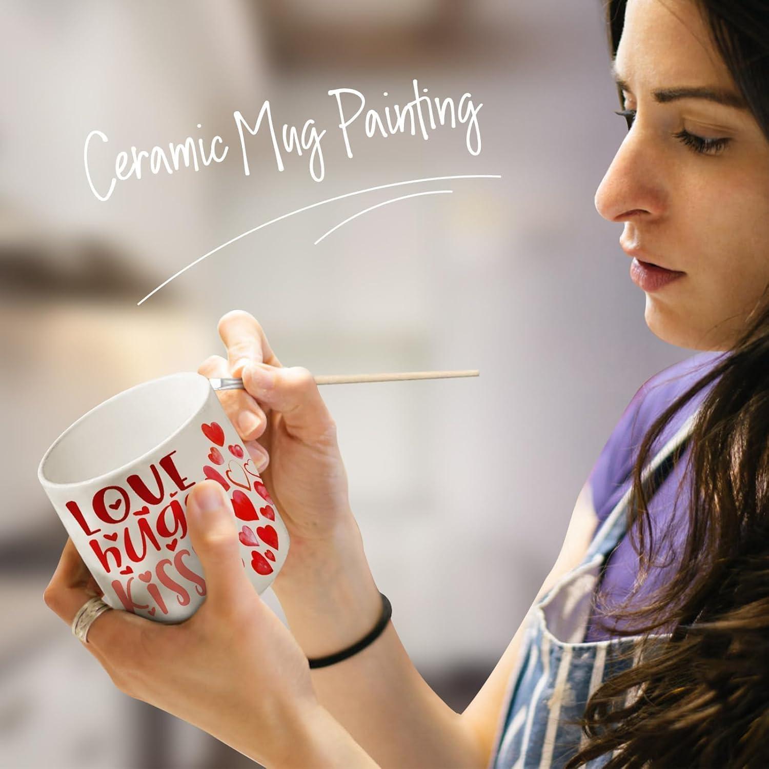 Kit de Pintura de Tazas Roaxkois - Cerámica, 0.91 kg