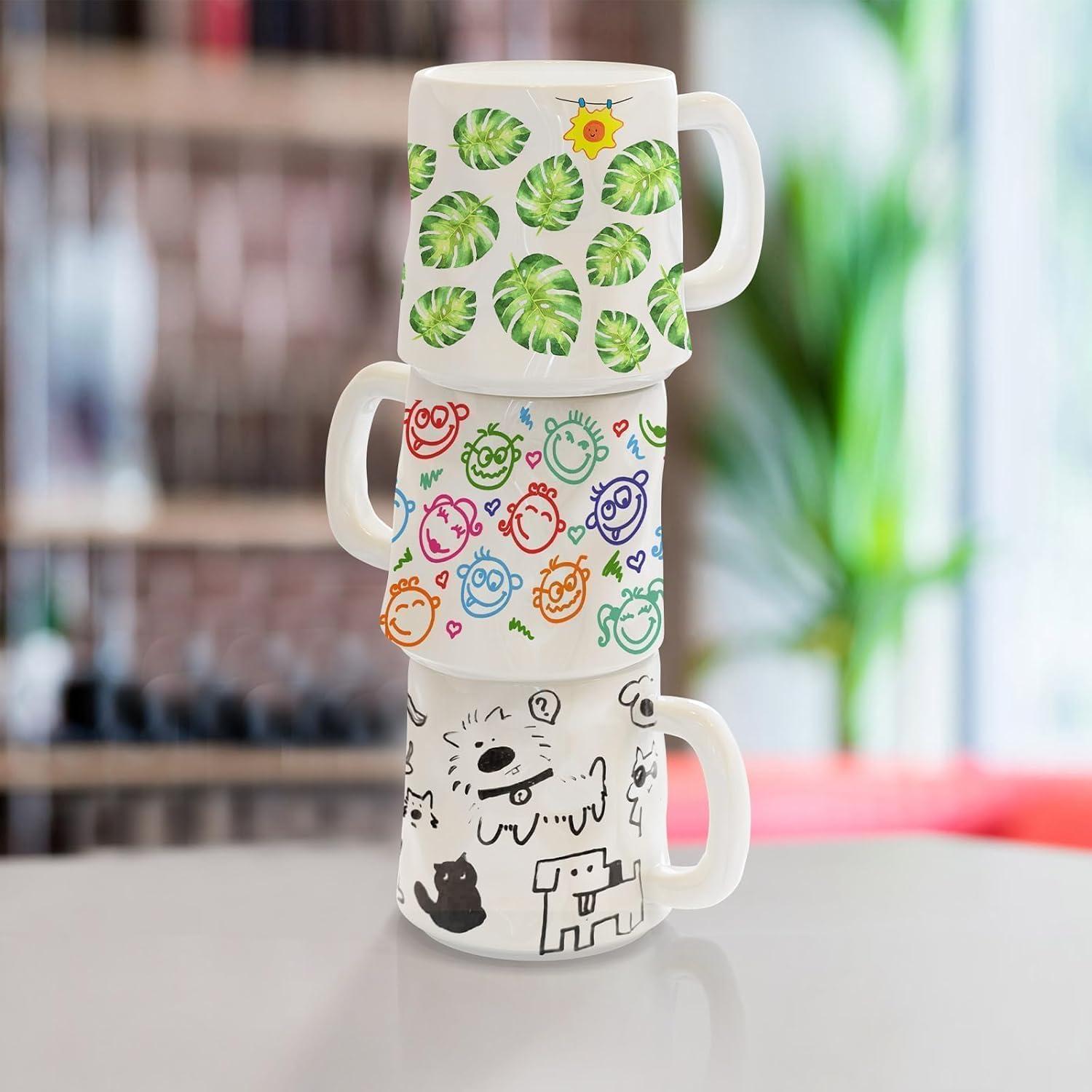 Kit de Pintura de Tazas Roaxkois - Cerámica, 0.91 kg