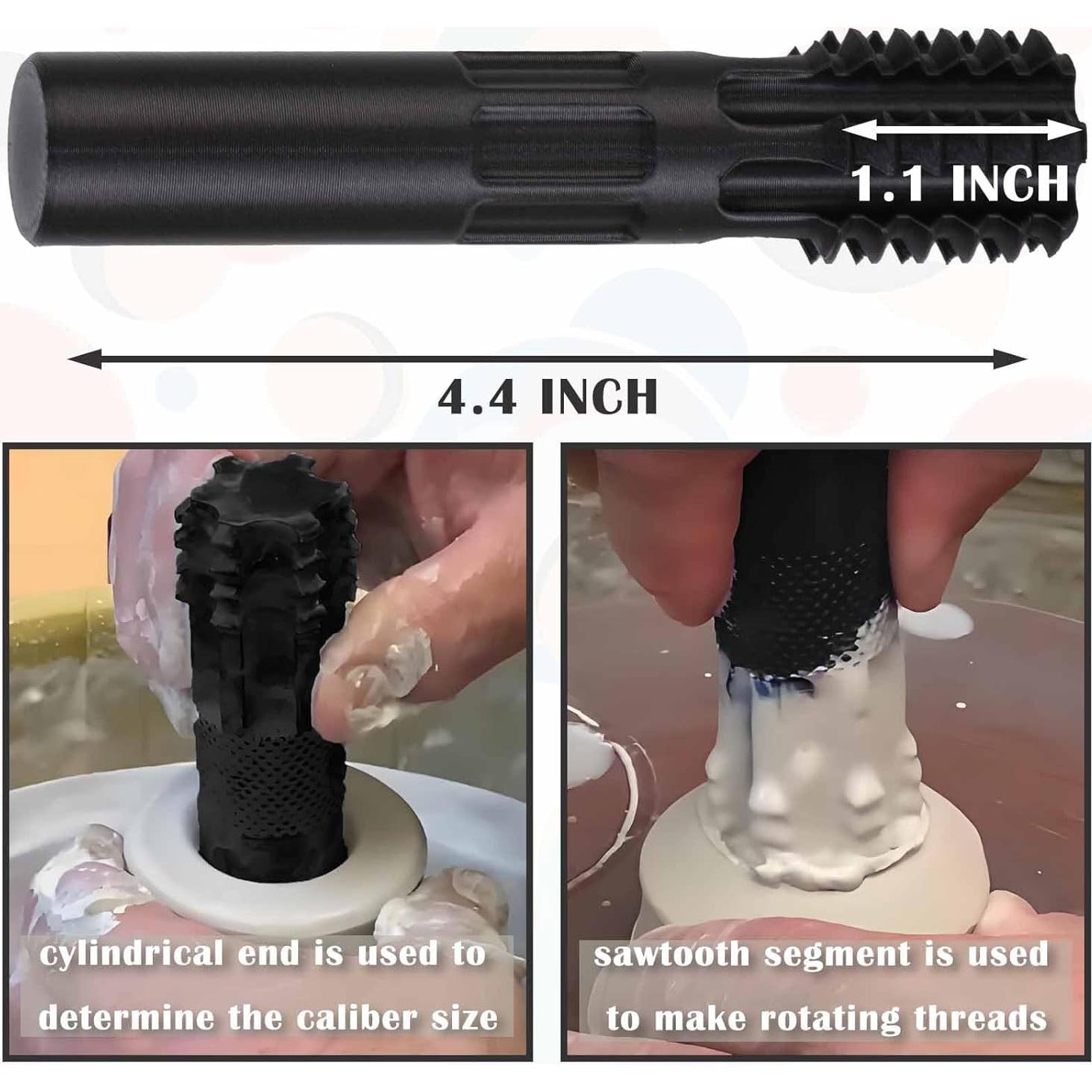 Kits de Hacer Hilos de Arcilla ARSTBETY 1 cm Negro Obsidiana