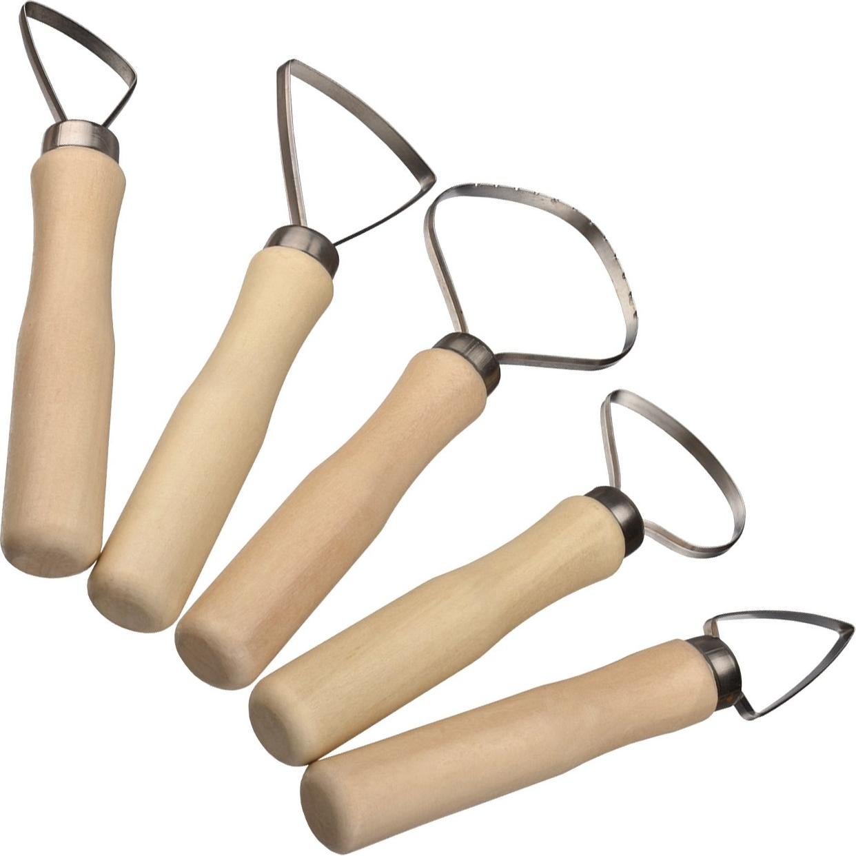 Kit de herramientas de escultura Meuxan - 11 piezas de acero y madera