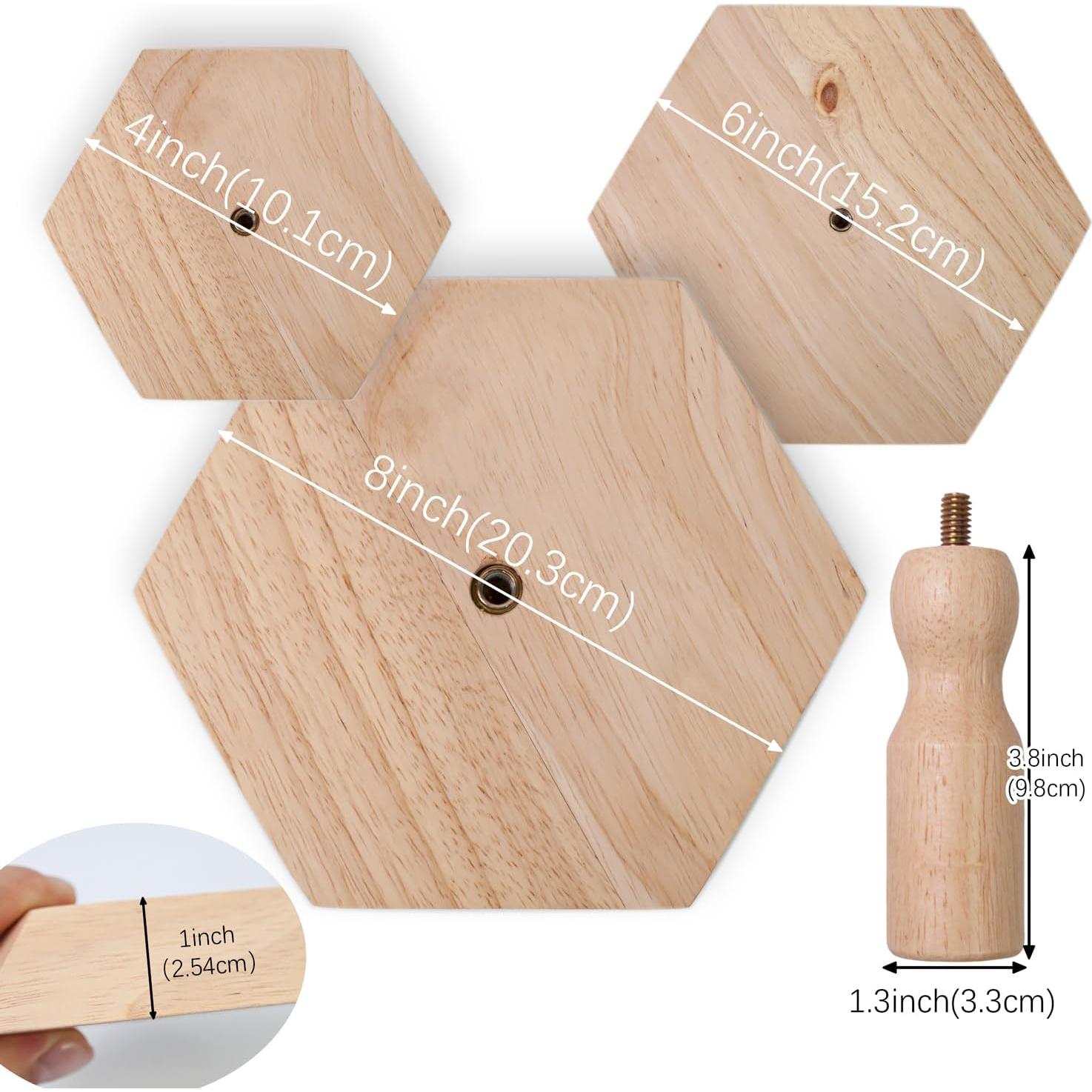 Juego de Moldes de Cerámica Hexagonales Lampstop 3 Piezas