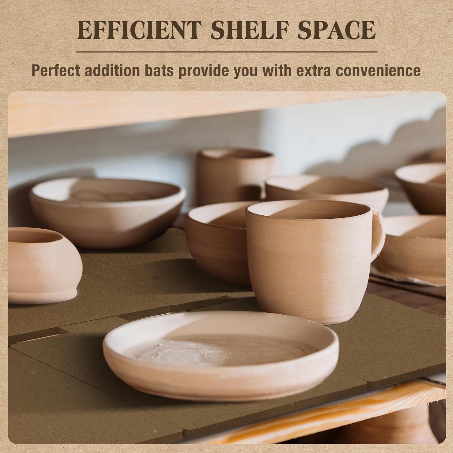 Juego de Herramientas de Alfarería Touri - 6 Bats Cuadrados