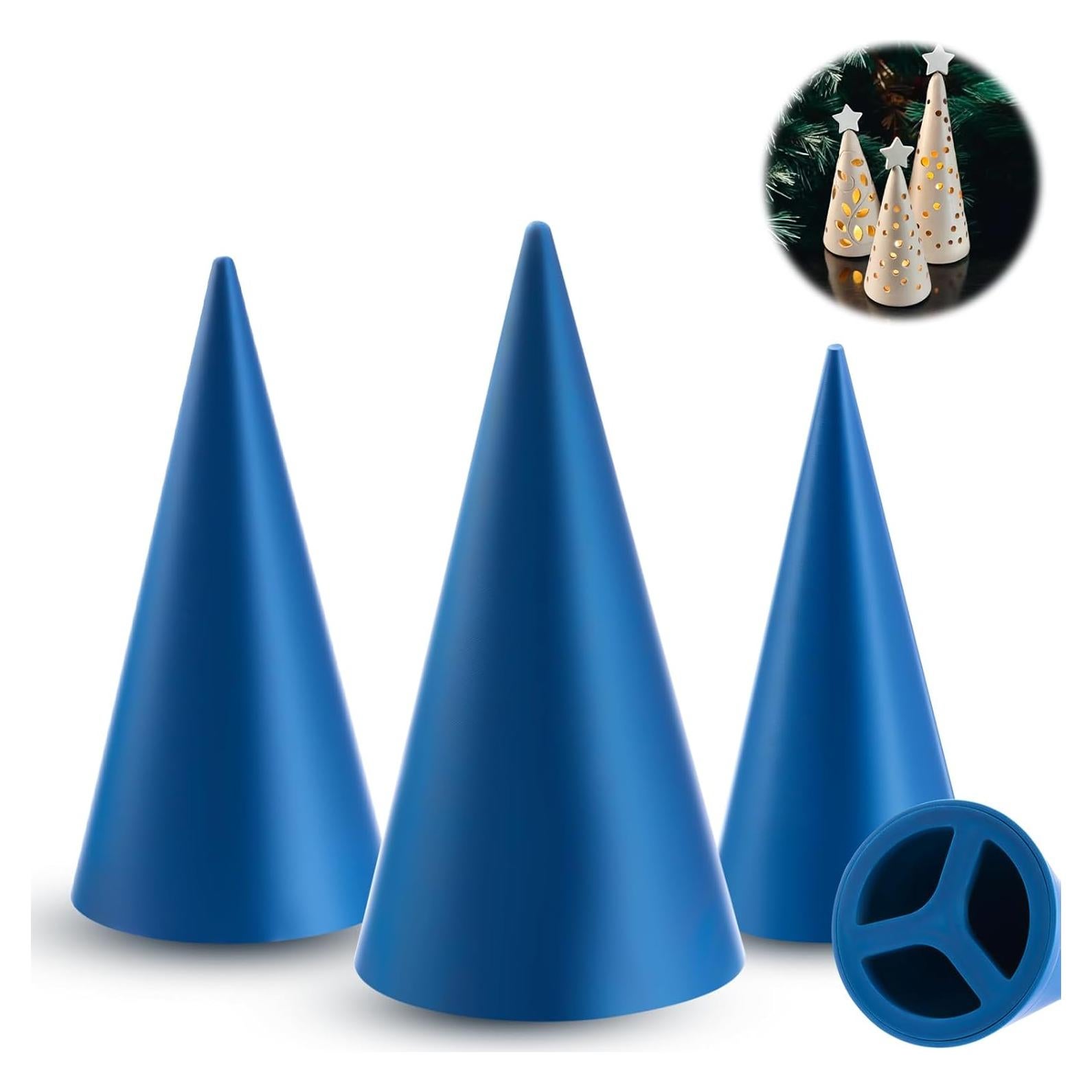 Moldes de Cerámica Cono Gersoniel 3 Tamaños para Navidad