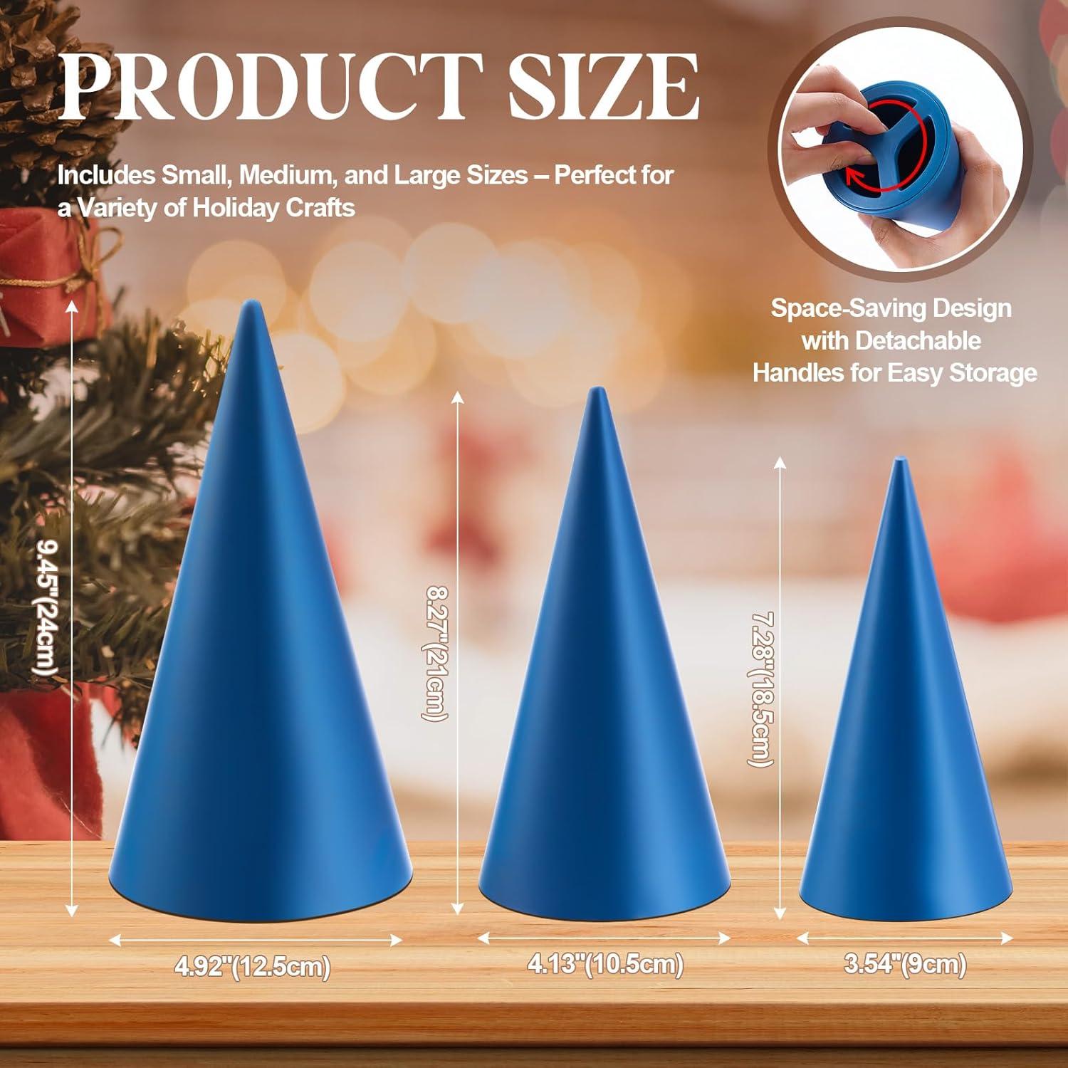 Moldes de Cerámica Cono Gersoniel 3 Tamaños para Navidad