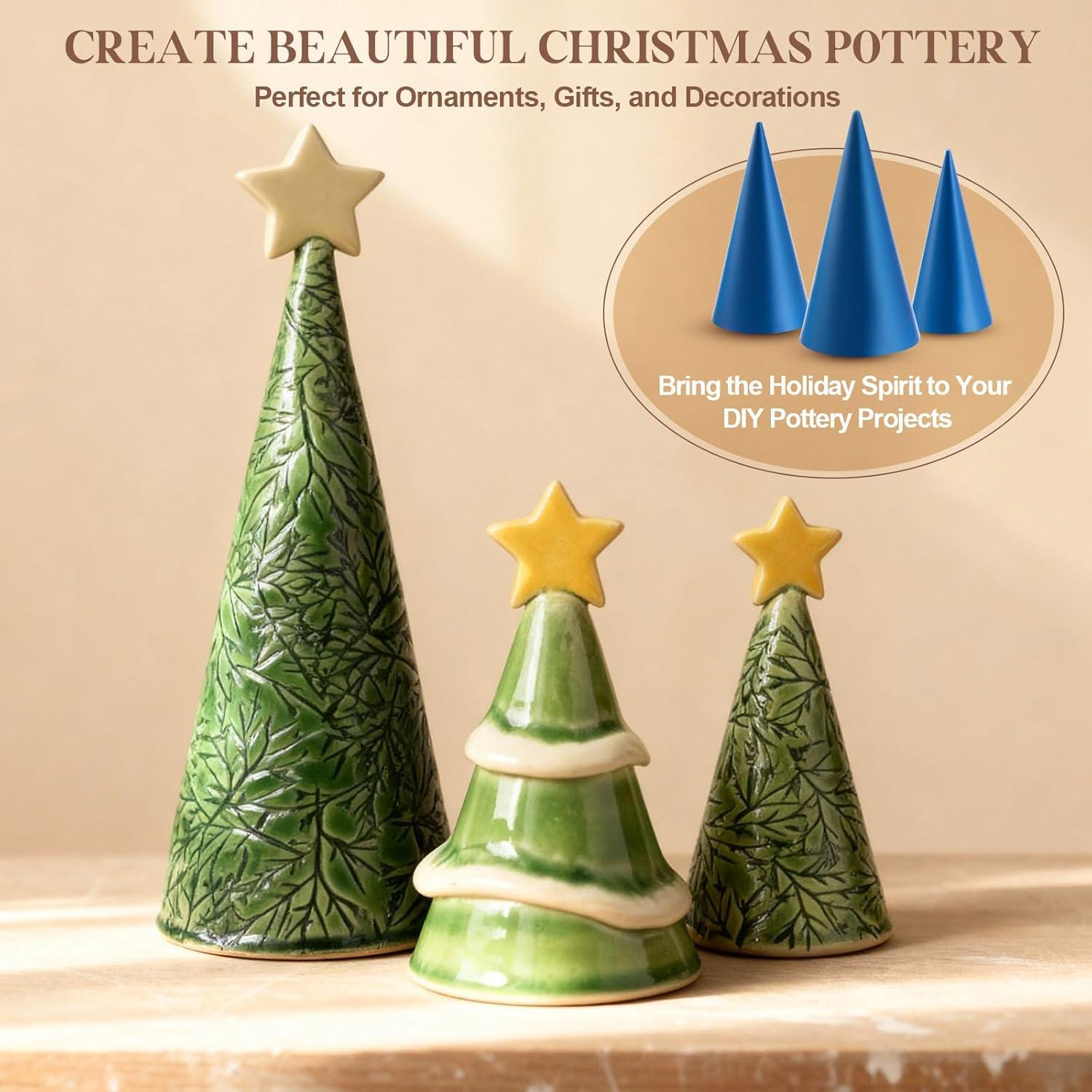 Moldes de Cerámica Cono Gersoniel 3 Tamaños para Navidad