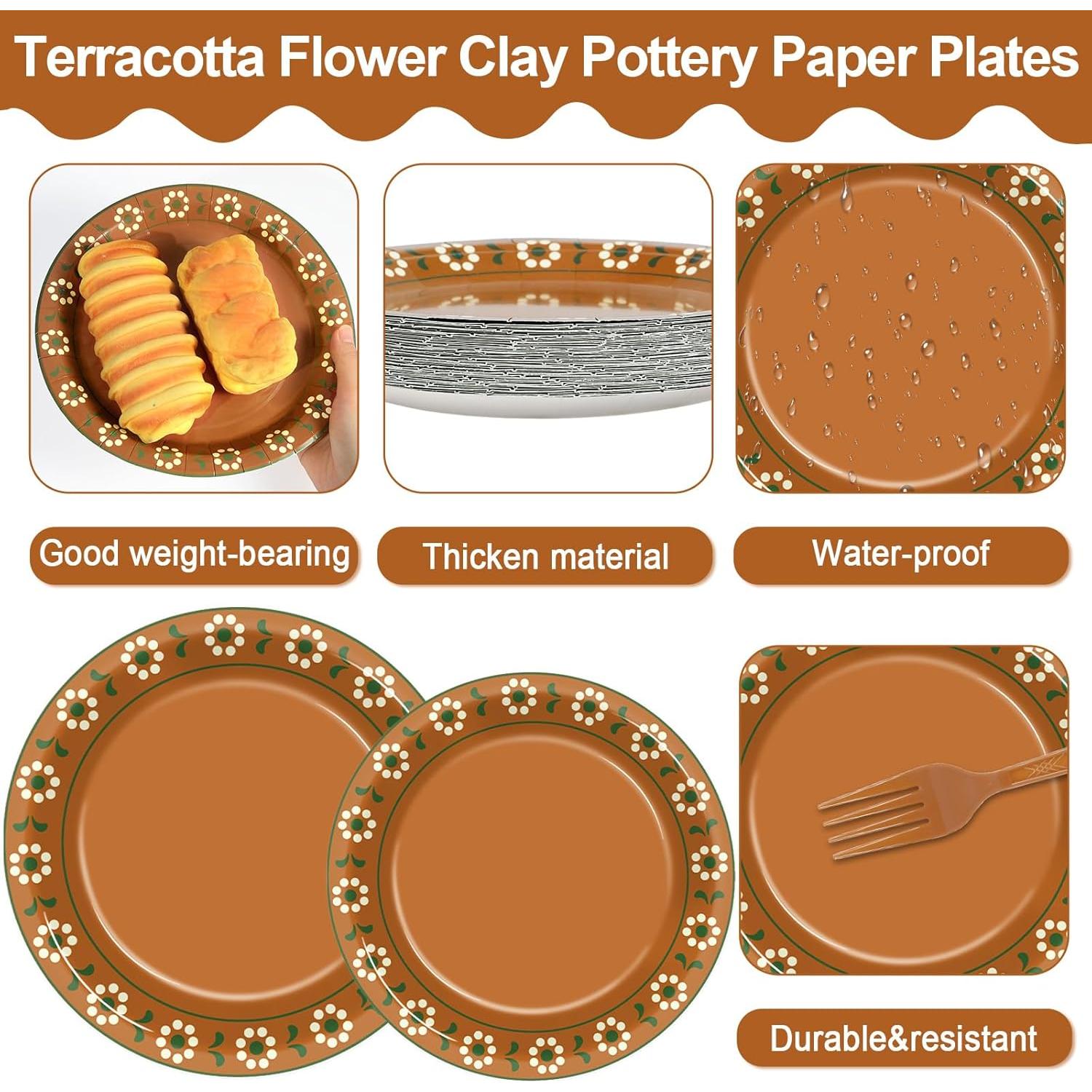 Juego de Vajilla Mexicana 96 Piezas CHUNNIN para 24 Invitados