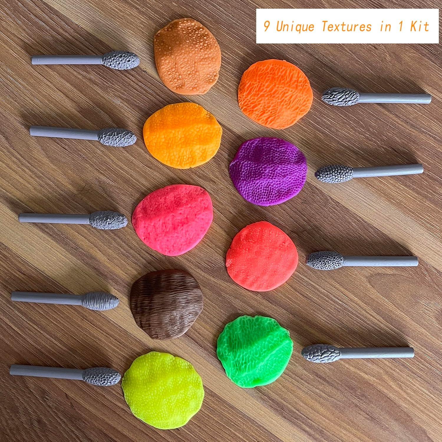 Kit de Herramientas de Textura para Arcilla Luxzio - 9 Pcs