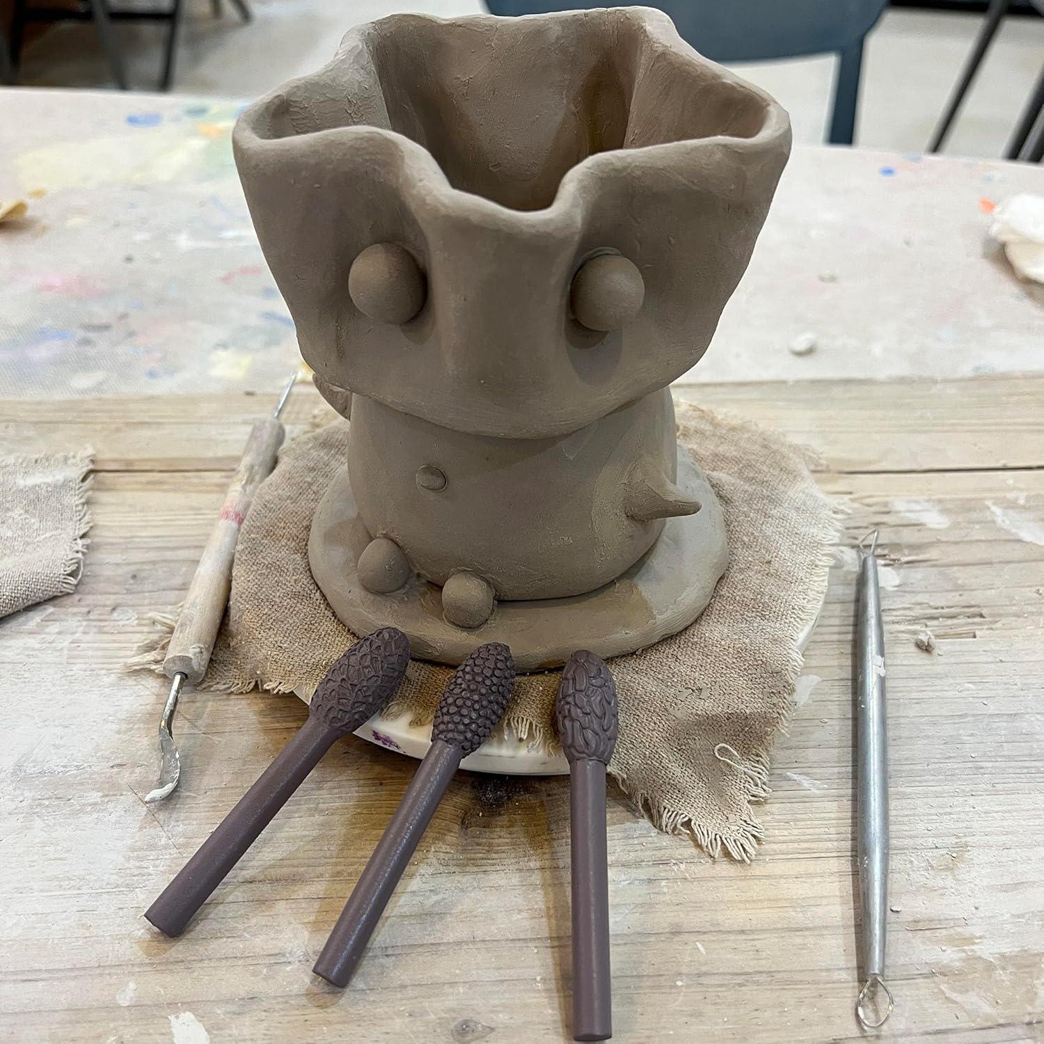 Kit de Herramientas de Textura para Arcilla Luxzio - 9 Pcs