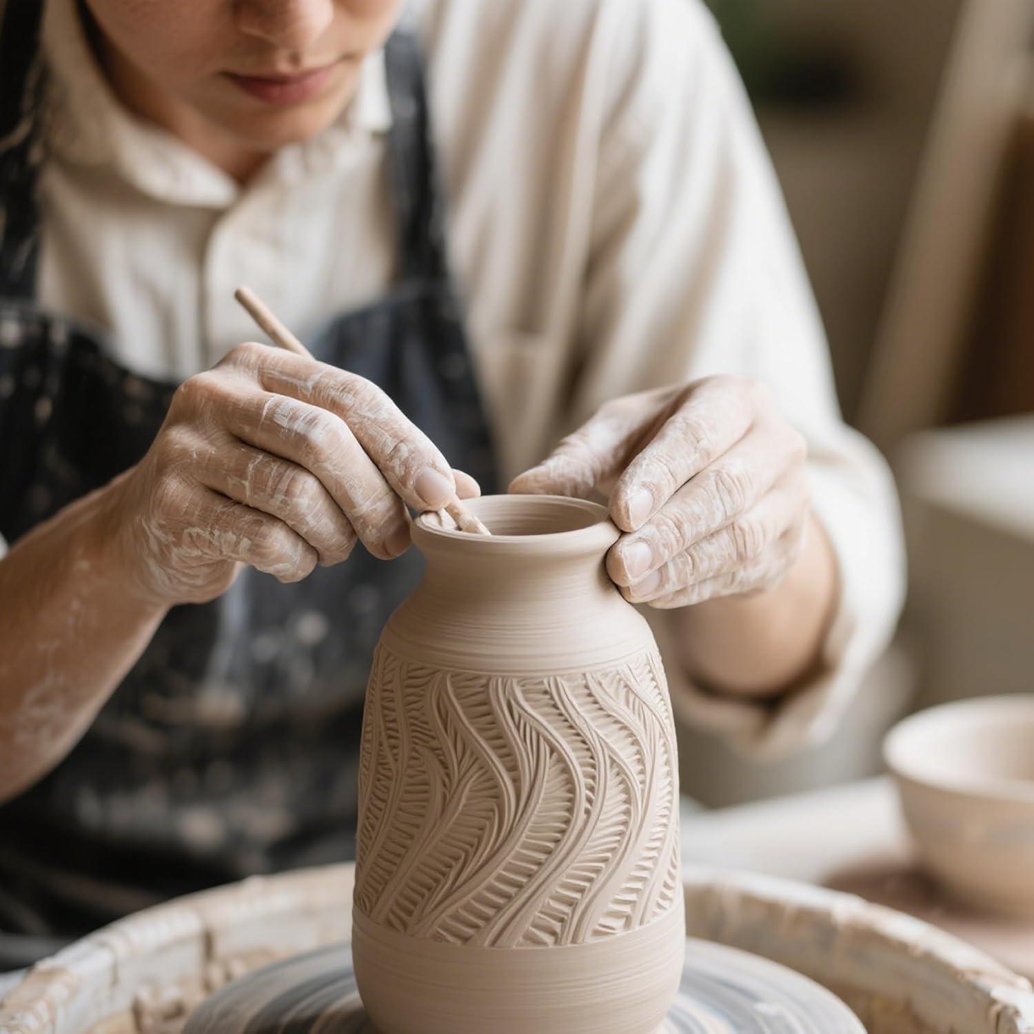 Kit de Herramientas de Textura para Arcilla Luxzio - 9 Pcs