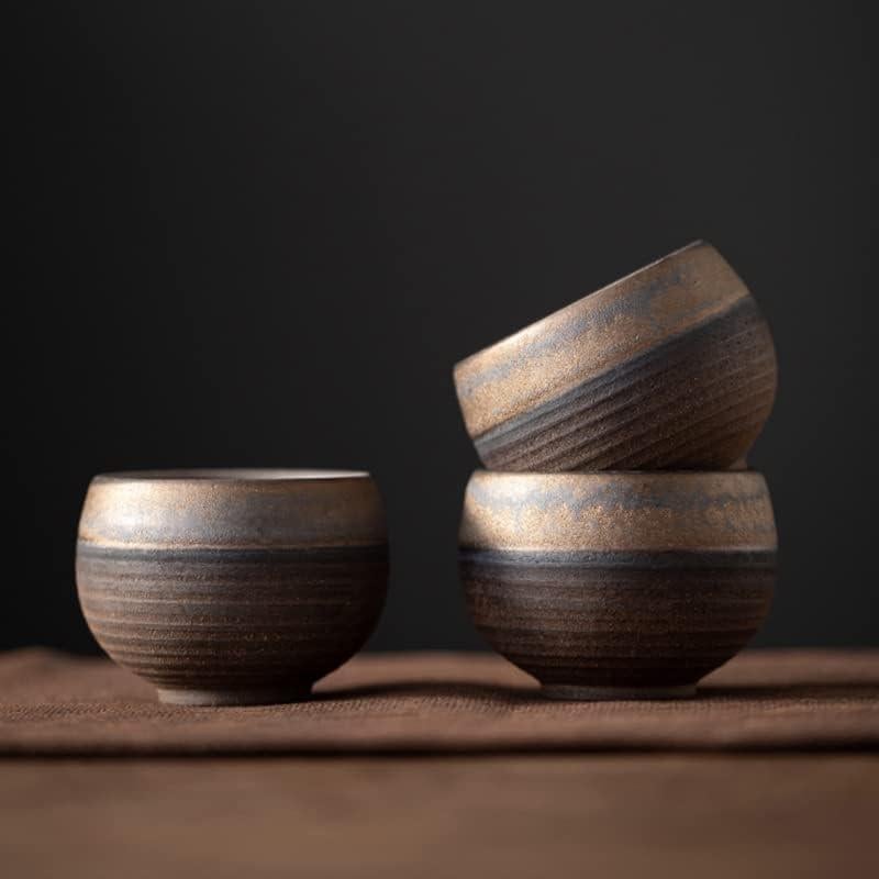 Juego de 6 Tazas de Té Cerámica Hechas a Mano Estilo Asiático