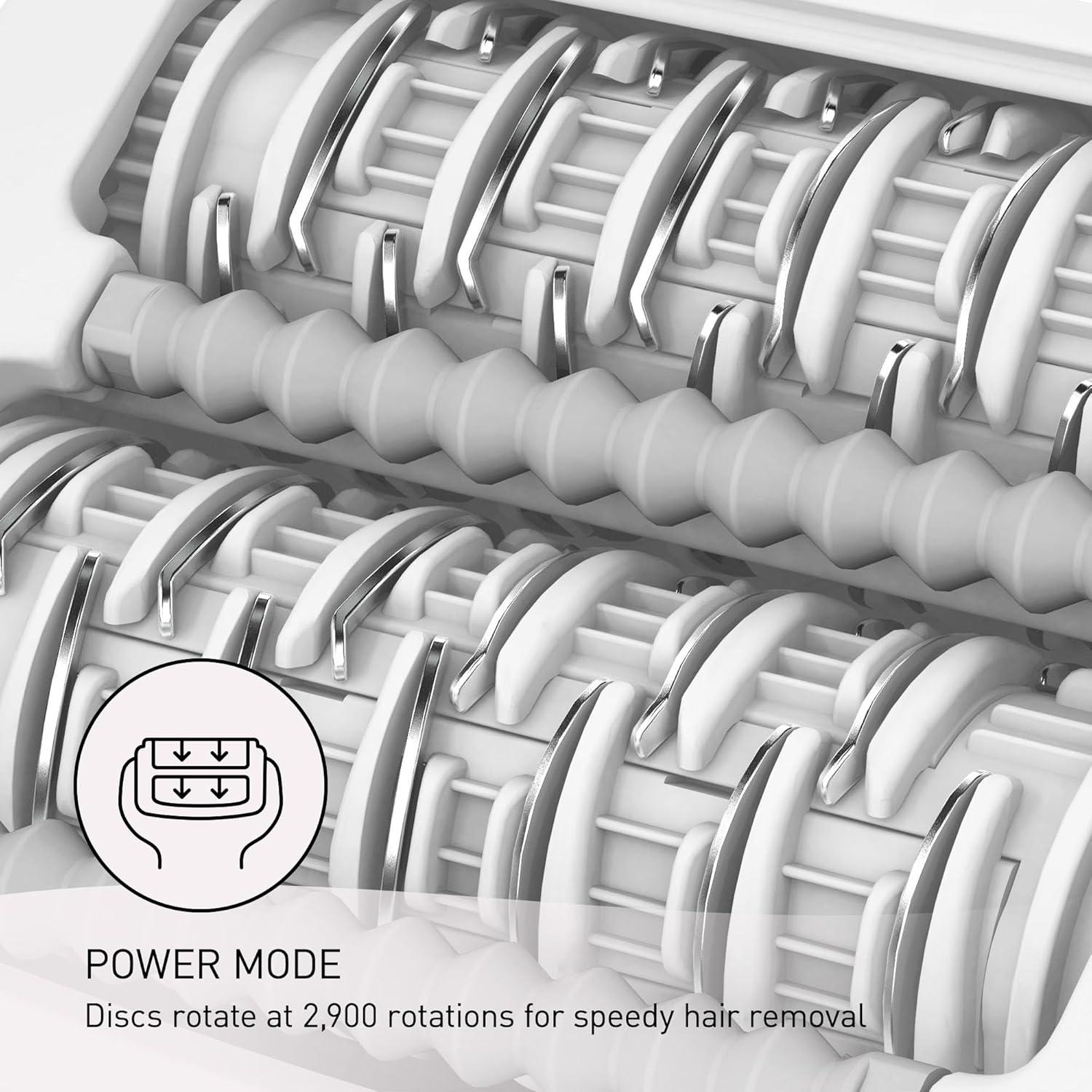 Epilador Panasonic ES-EY30, 3 velocidades, uso húmedo y seco