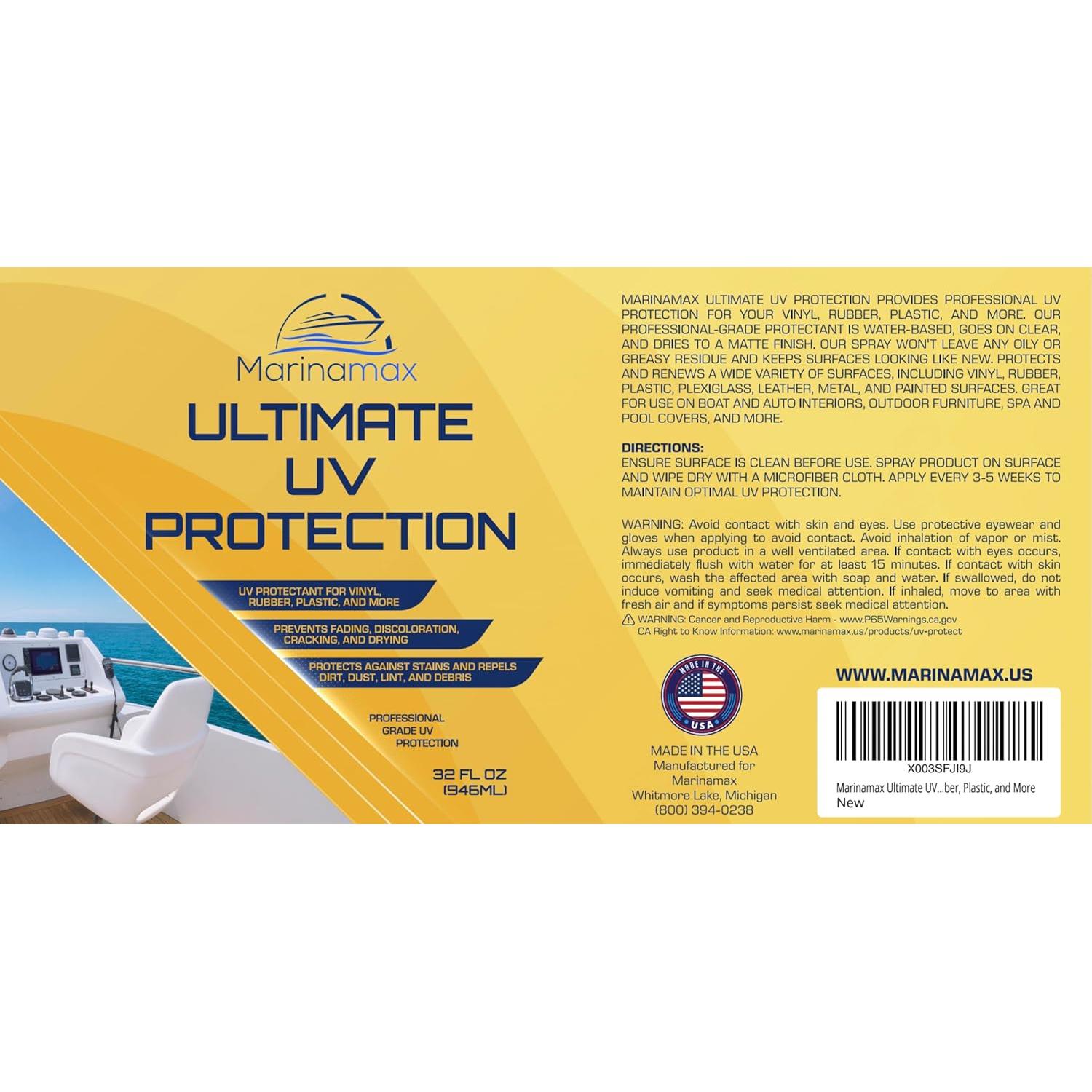 Spray de Protección UV Marinamax 946 ml para Vinilo y Plástico