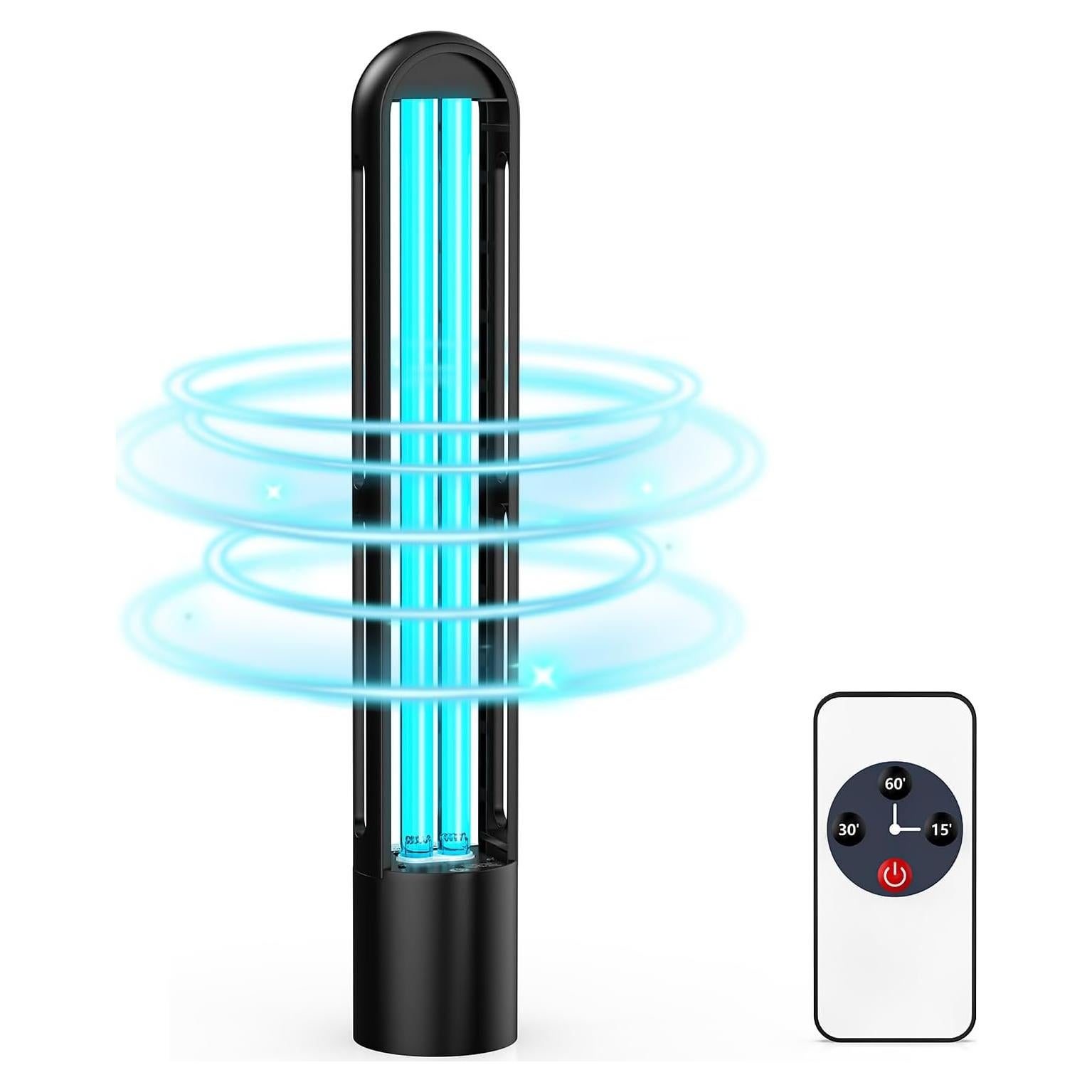 Lámpara UV Desinfectante ZETAWALE con Control Remoto 60 min