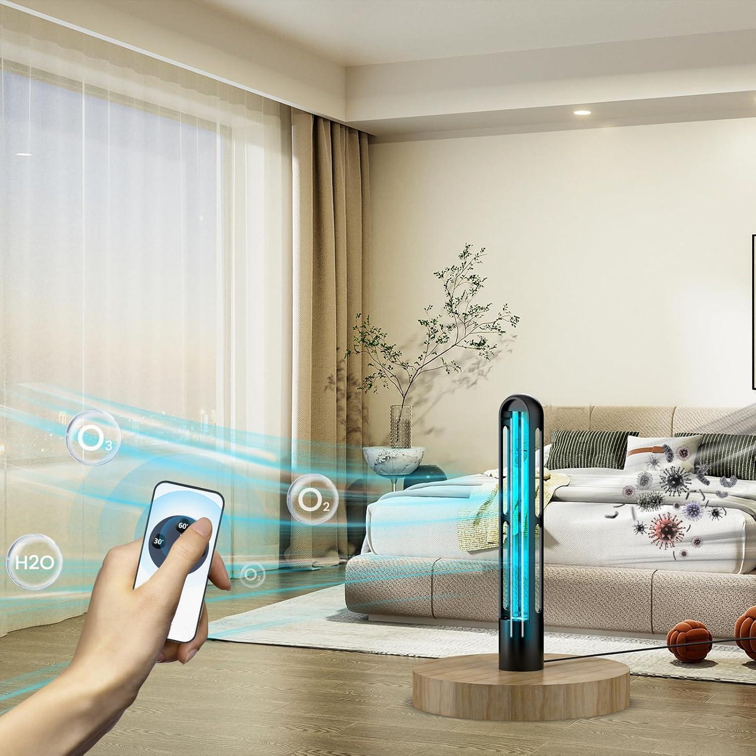 Lámpara UV Desinfectante ZETAWALE con Control Remoto 60 min