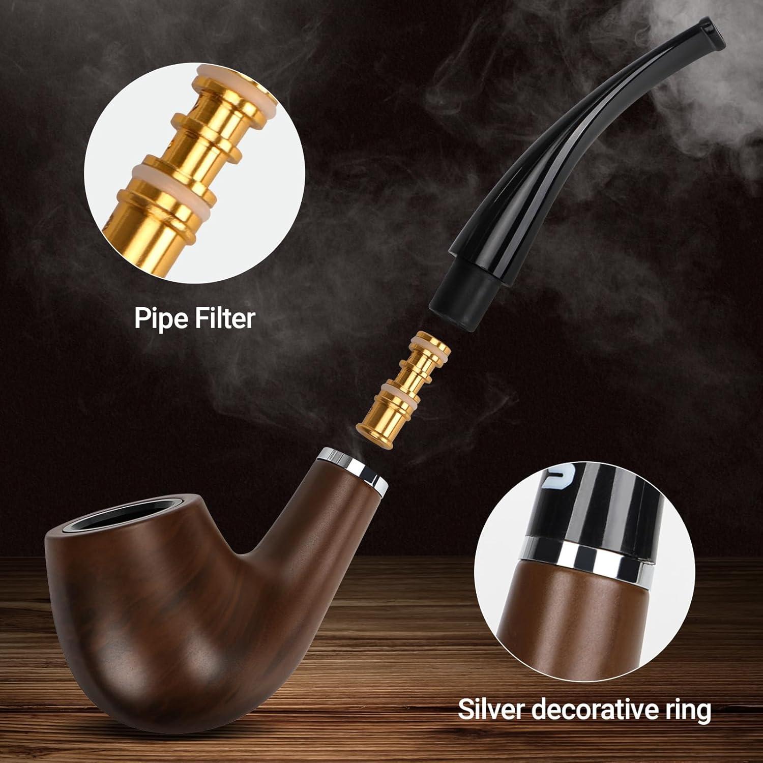 Juego de Pipas de Tabaco SEMKONT con Accesorios y Soporte