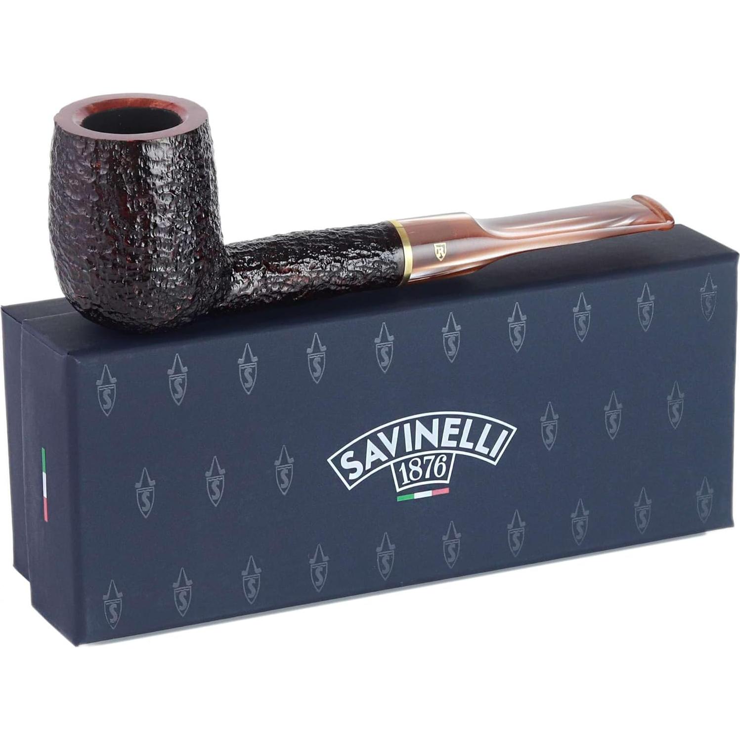 Pipa Savinelli Roma Lucite 114 KS - Madera de Brezo Hecha a Mano