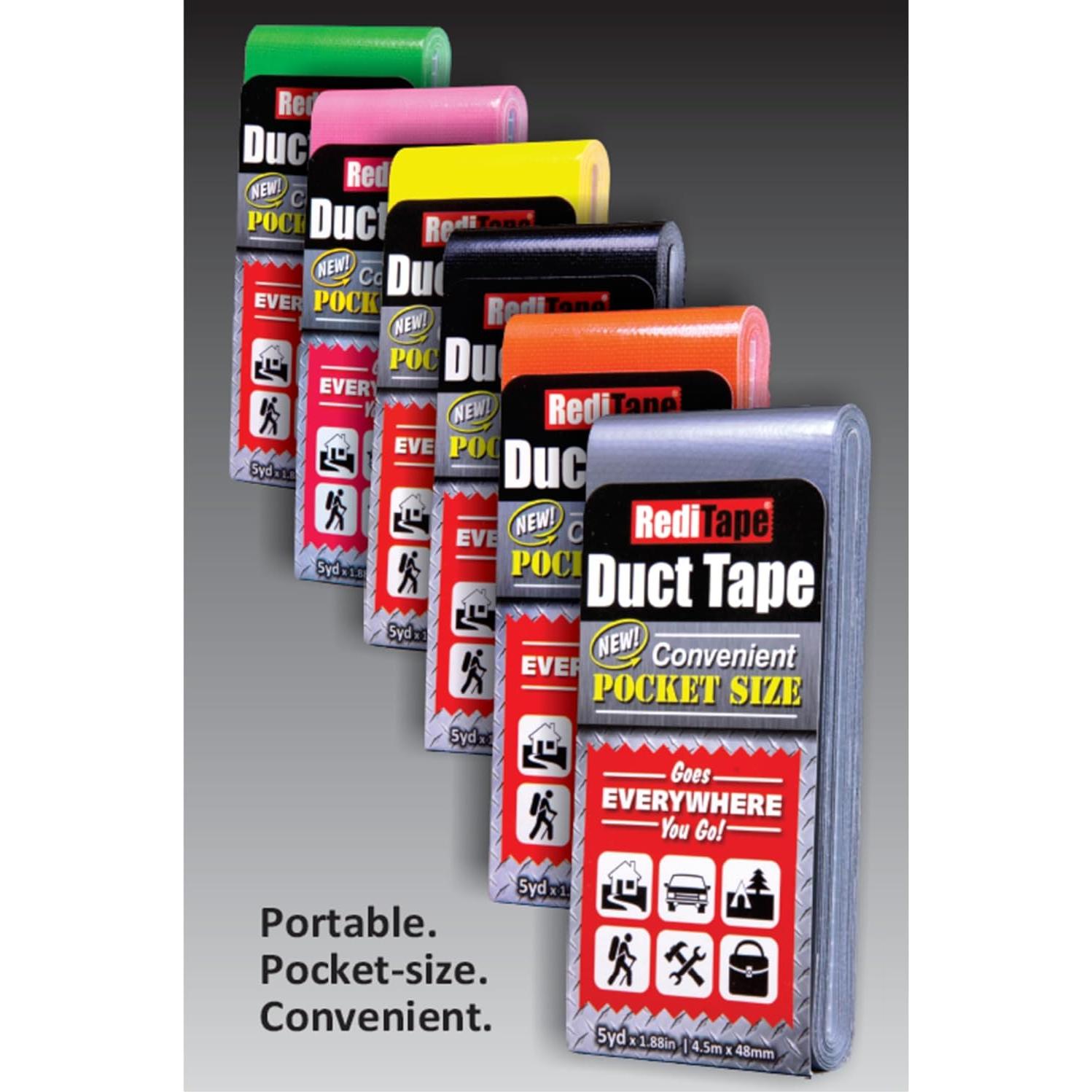 Cinta Adhesiva Compacta RediTape 2-Pack 9.14m Plata