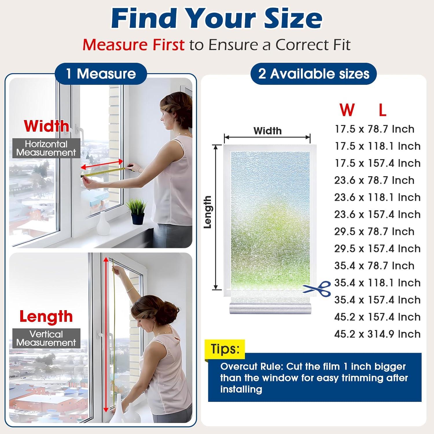 Película de Ventana Esmerilada Borskyn 114.8x800 cm Bloquea UV