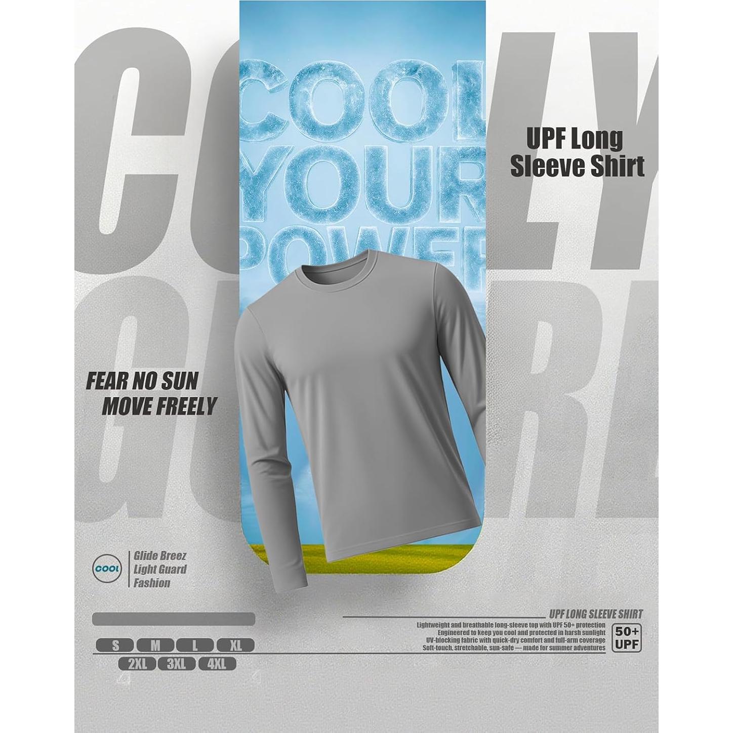 Camisa Rash Guard Dri Fit Hombre UPF 50+ Gris XX-Large