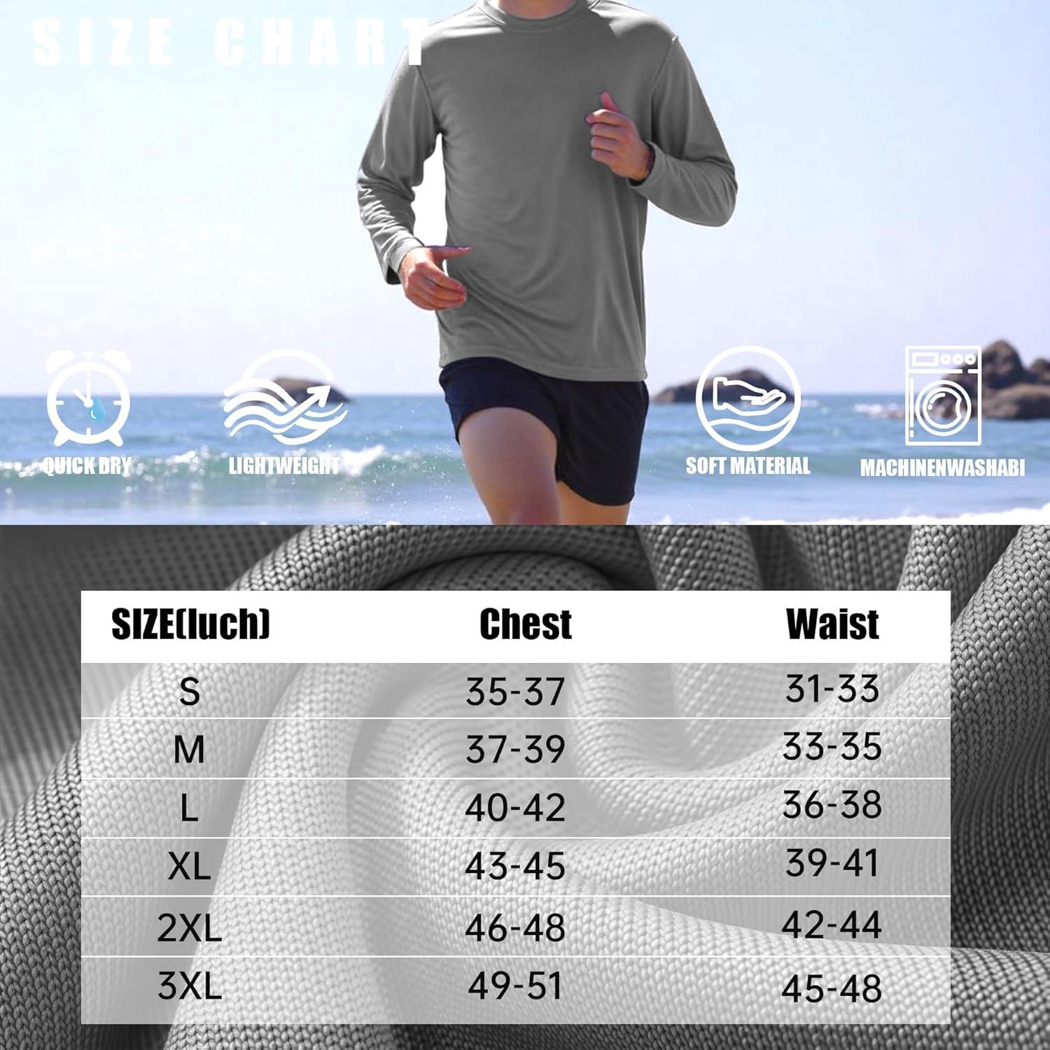 Camisa Rash Guard Dri Fit Hombre UPF 50+ Gris XX-Large