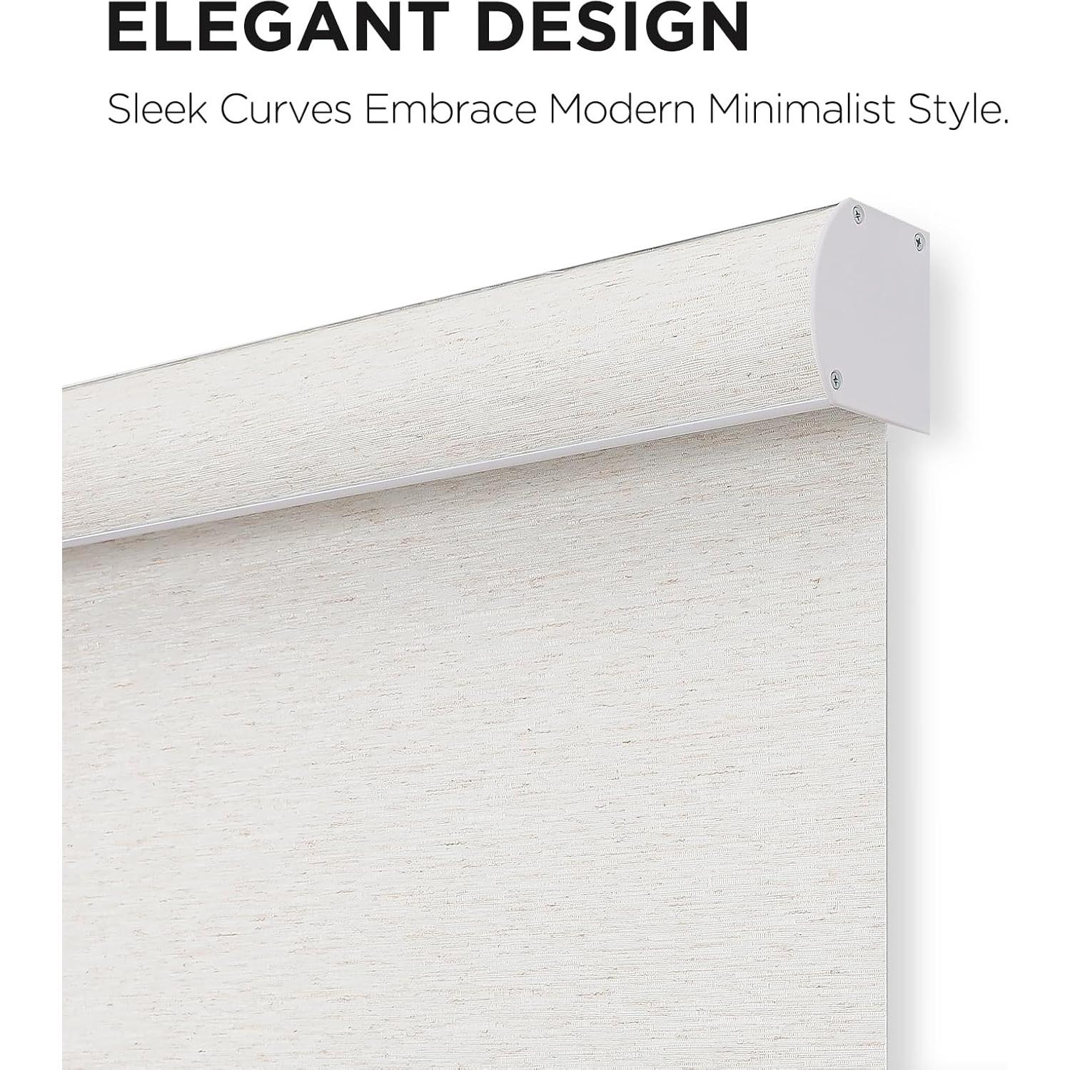 Persiana Enrollable Opaca Joydeco 119.38x182.88 cm Blanco Crema