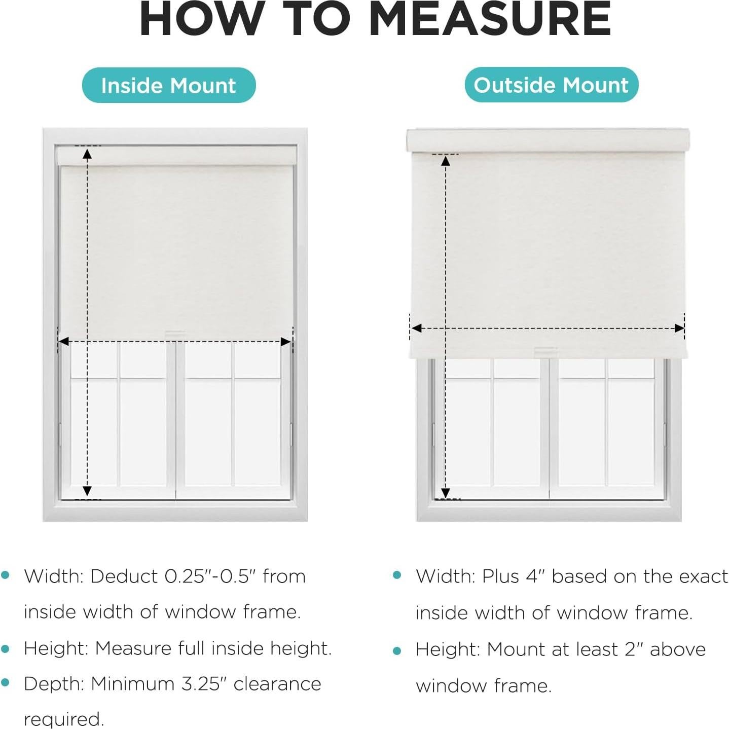 Persiana Enrollable Opaca Joydeco 119.38x182.88 cm Blanco Crema