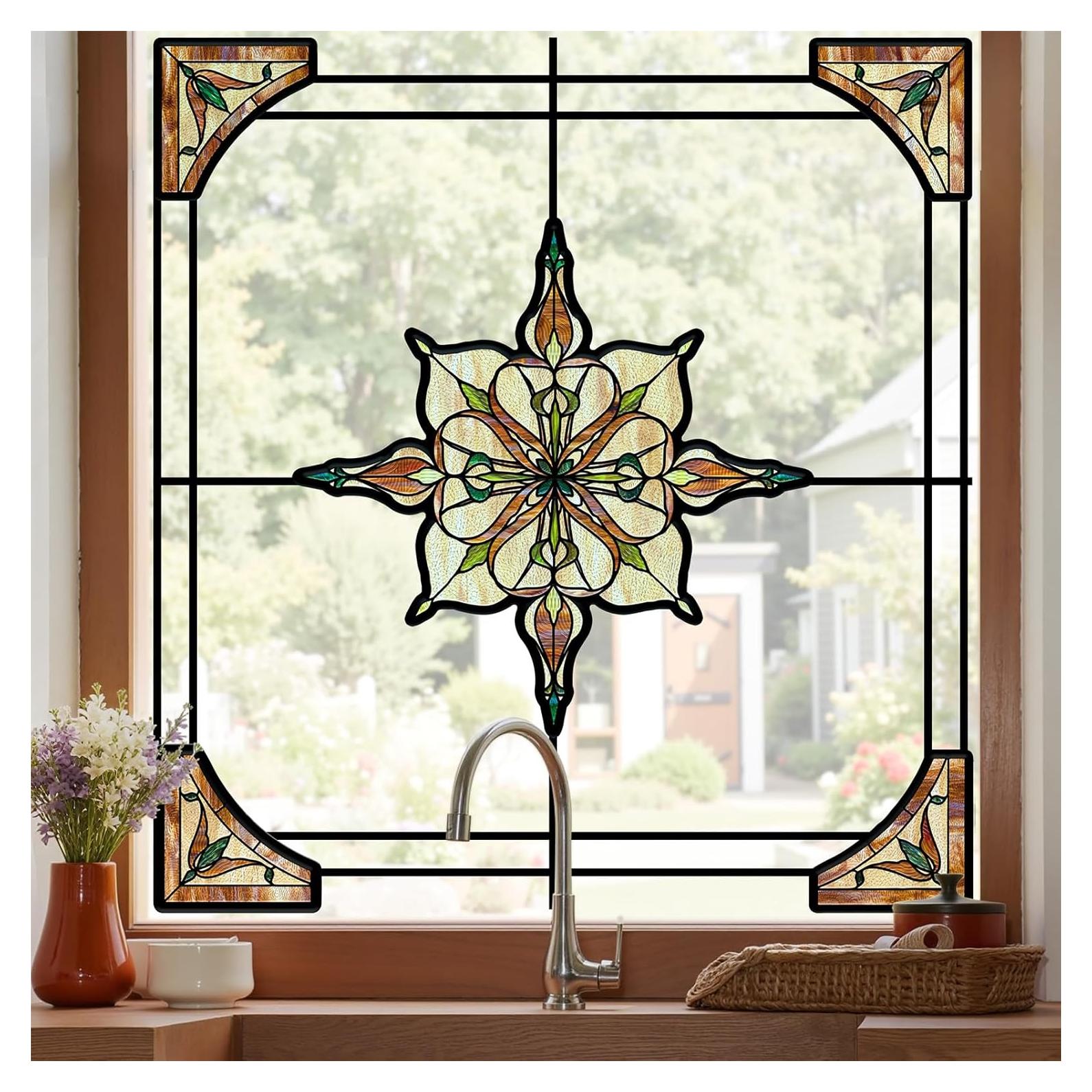 Calcomanía de Ventana ADD.HERES 30x40 cm Luz Estrellada Ámbar