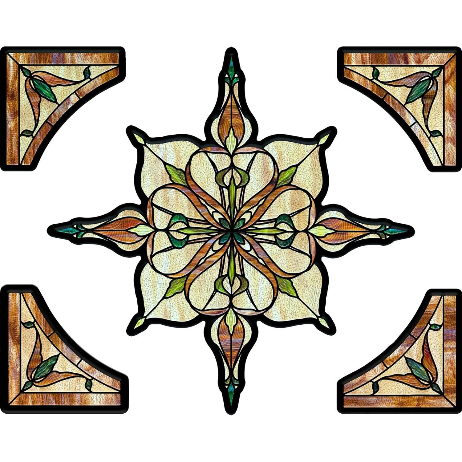 Calcomanía de Ventana ADD.HERES 30x40 cm Luz Estrellada Ámbar