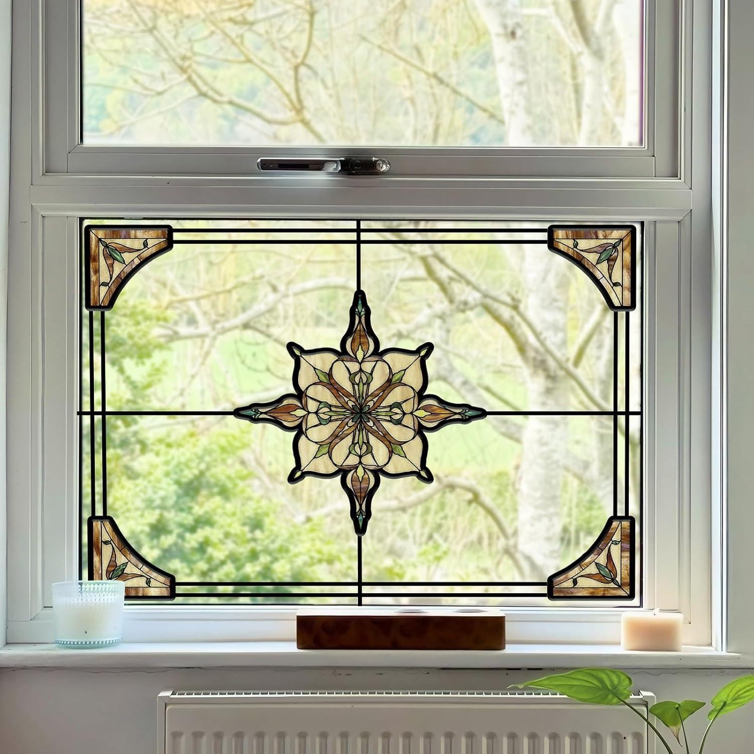 Calcomanía de Ventana ADD.HERES 30x40 cm Luz Estrellada Ámbar