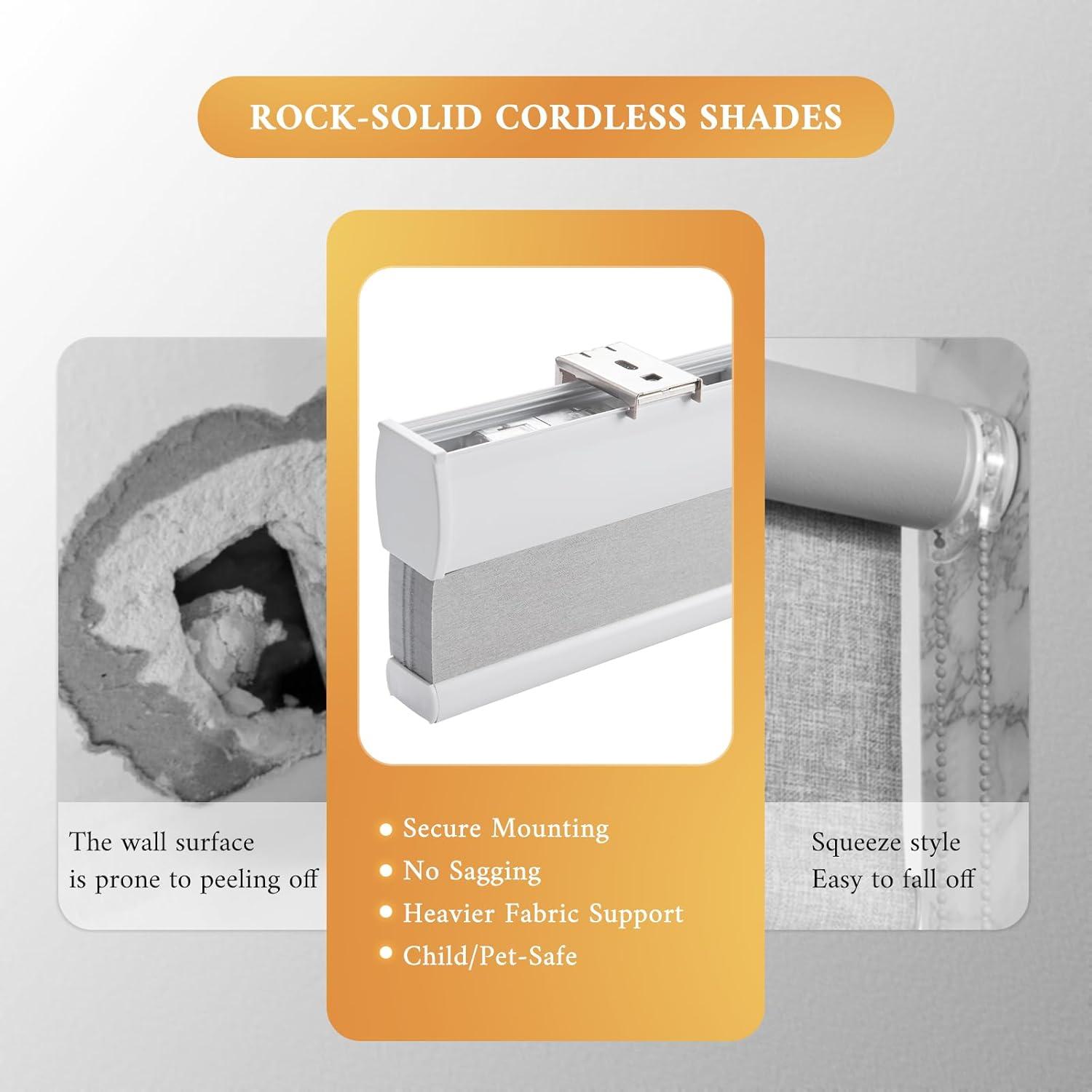 Persianas Celulares Blackout Atxbyoh 114x163 cm Blancas