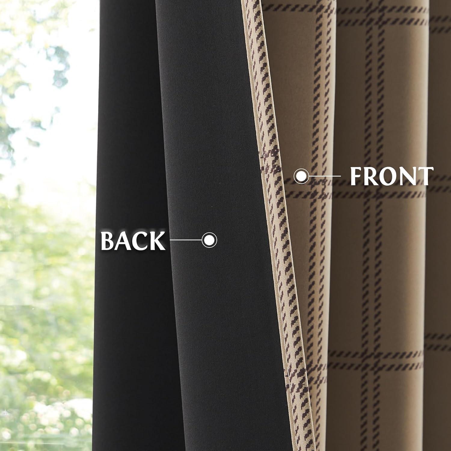 Cortinas de Oscurecimiento Total KGORGE 52x84 Lino Cuadros