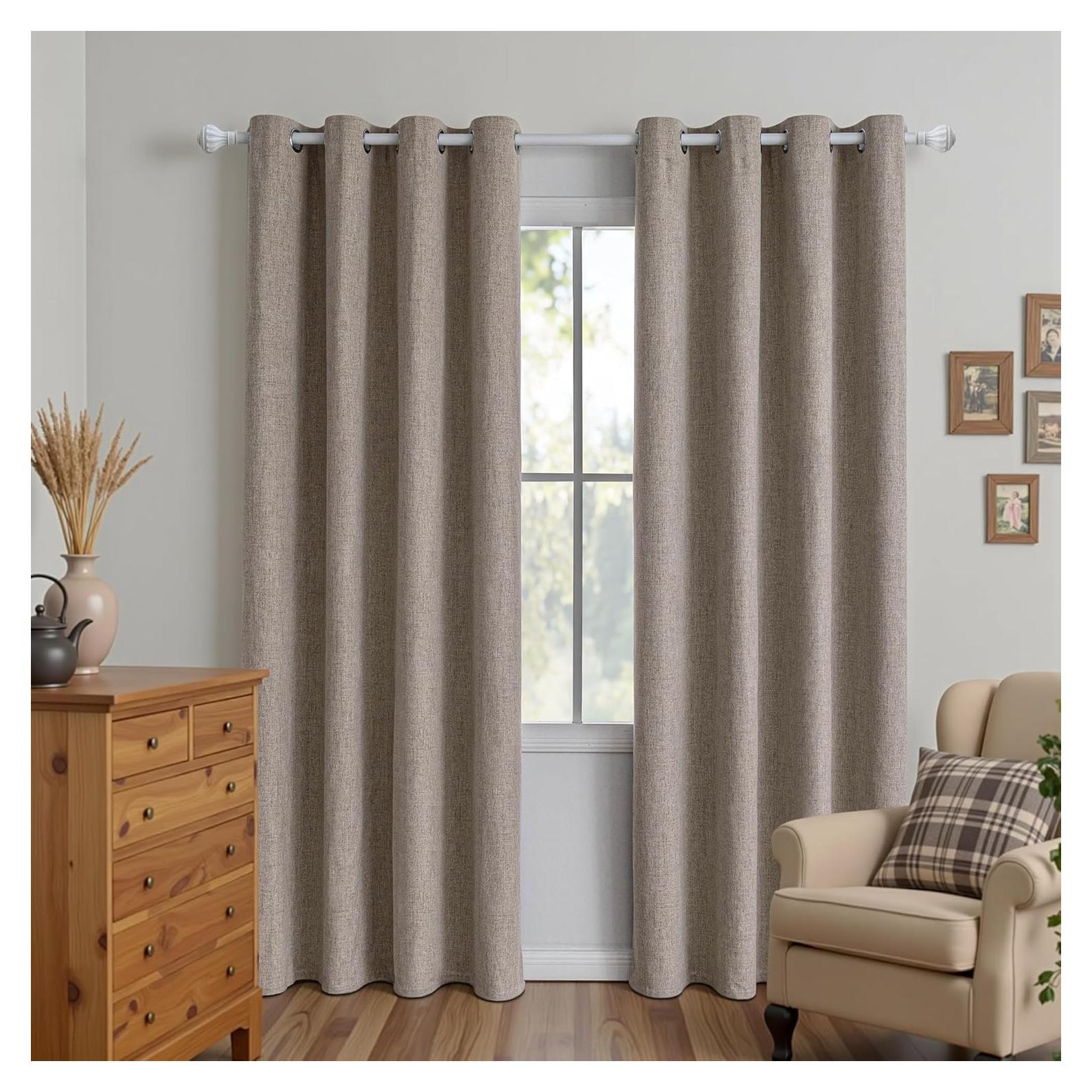 Cortinas Opacas 132x229 cm FancyRoof 2 Paneles Beige