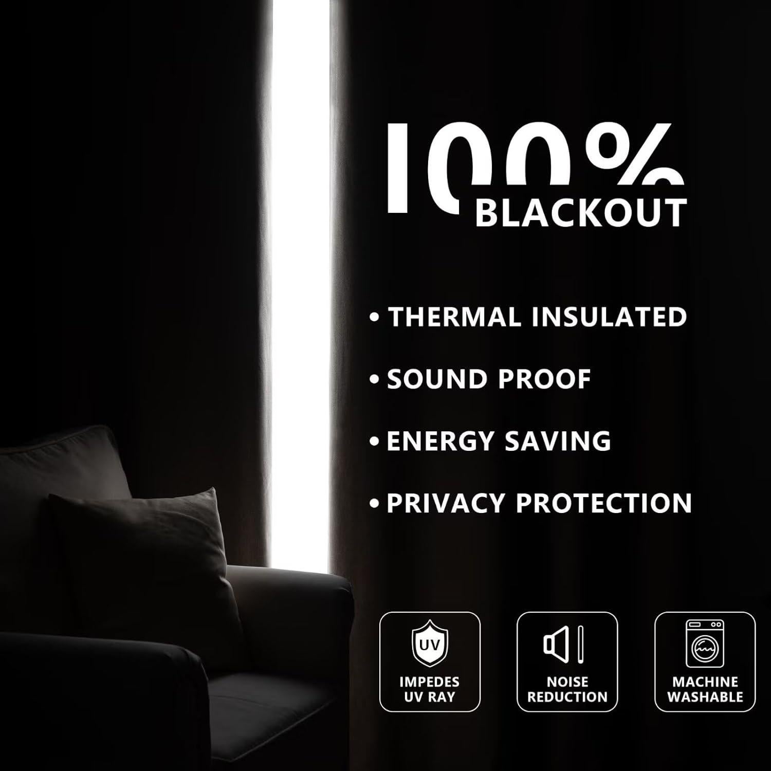 Cortinas Opacas 132x229 cm FancyRoof 2 Paneles Beige