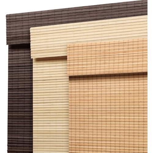 Persianas Romanas Inalámbricas SEEYE de Bambú Carbonizado 83.82x162.56cm