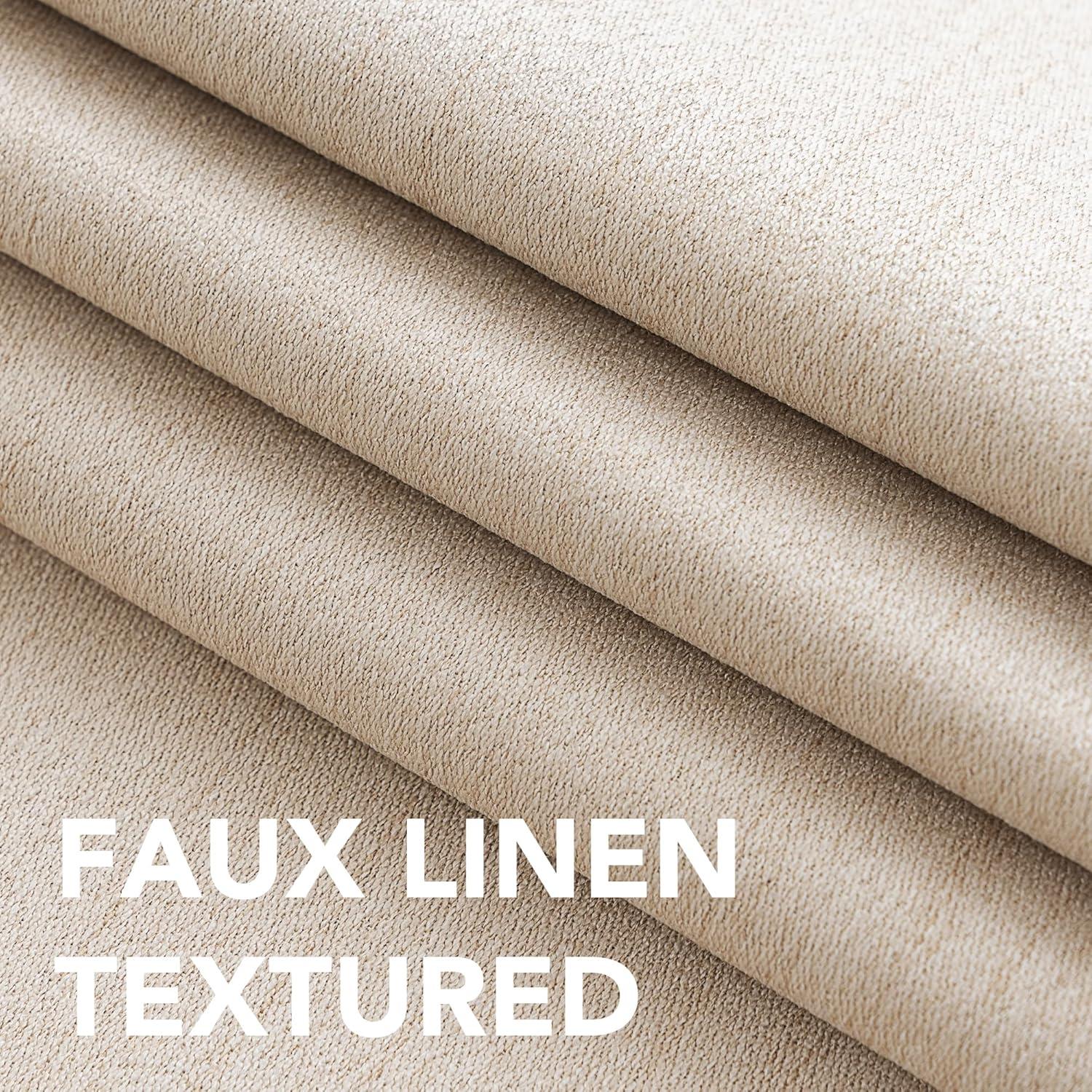 Cortinas Opacas H.VERSAILTEX 132x213 cm 2 Paneles Arena