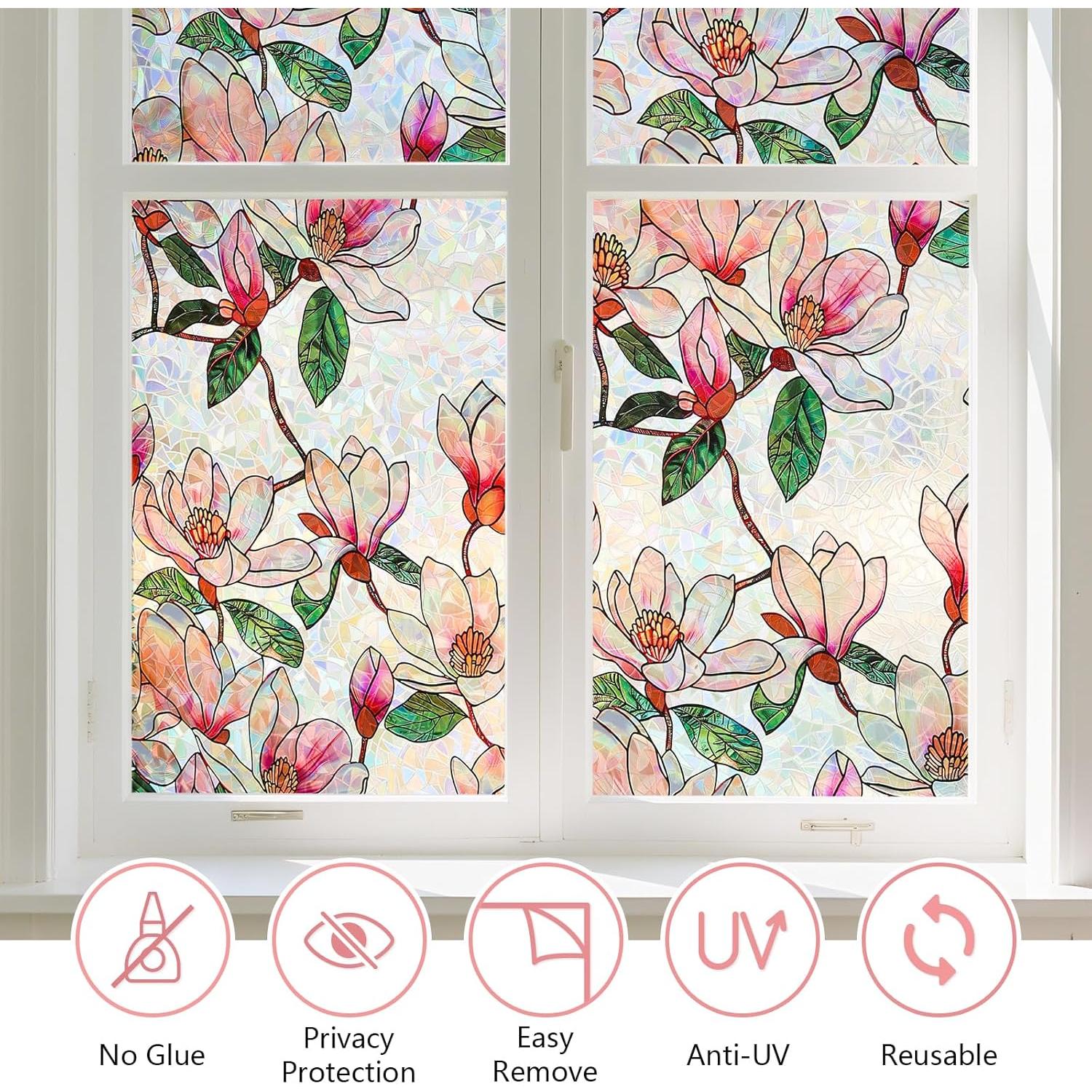 Película de Privacidad Kromapolis 90x400 cm Floral Magnolia